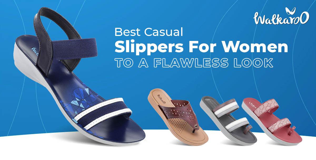 Best Casual Slippers For Women For A Flawless Look - Walkaroo Footwear