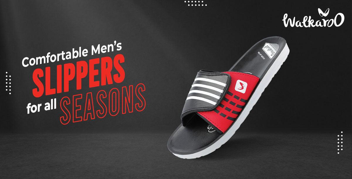 Comfortable Men’s Slippers For All Seasons - Walkaroo Footwear