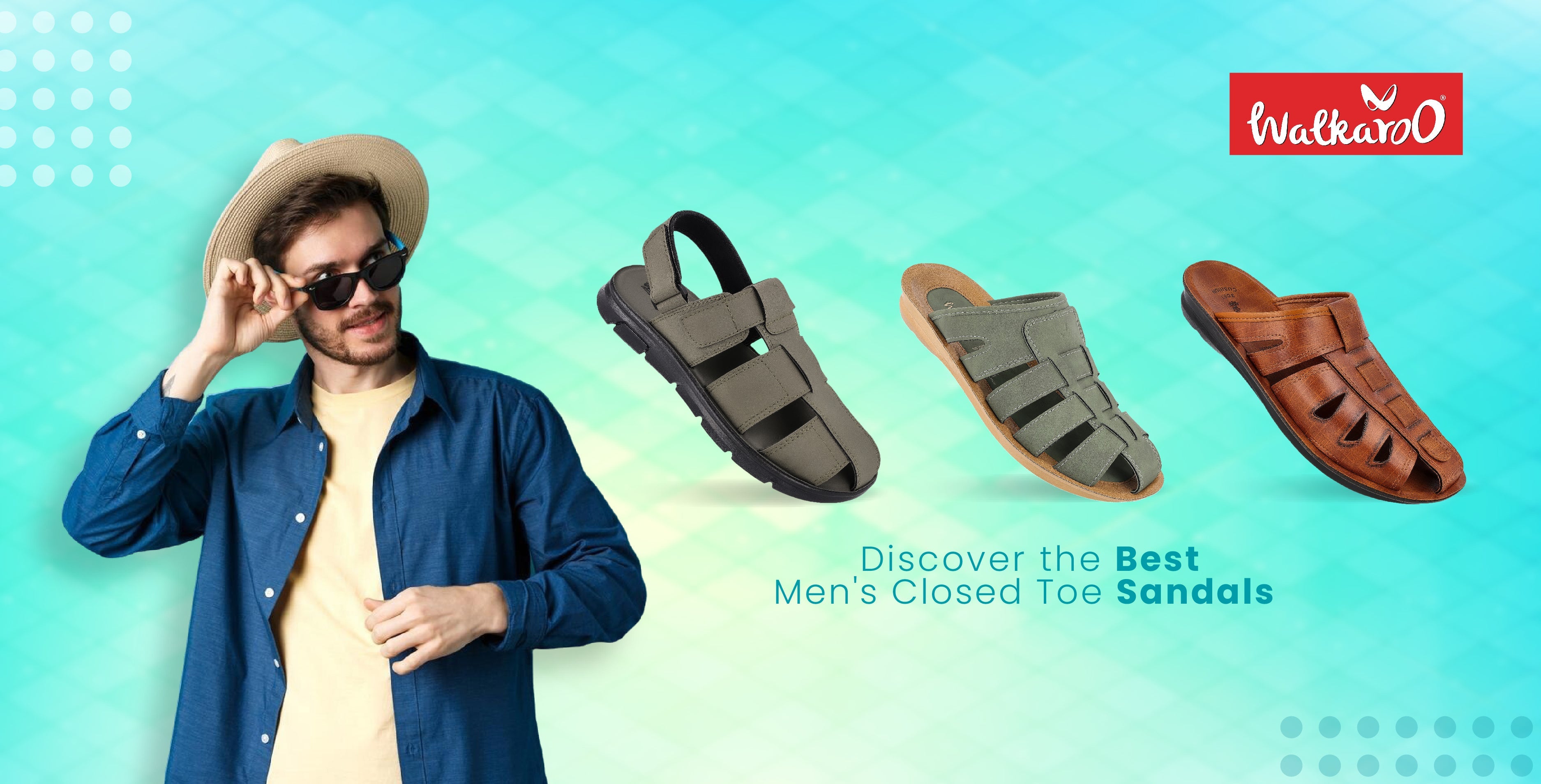 Men's closed-toe Sandals