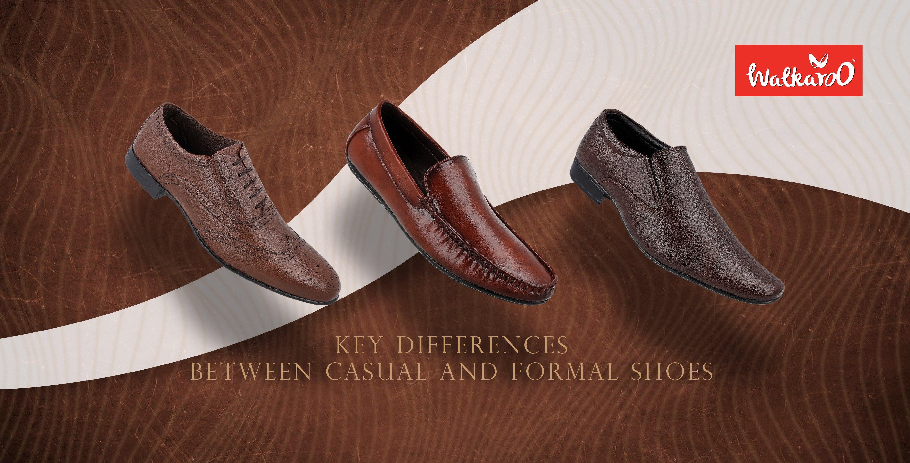 Casual vs. Formal Shoes: Key Differences You Must Know Walkaroo Footwear Casual vs. Formal Shoes: Key Differences You Must Know Walkaroo Footwear