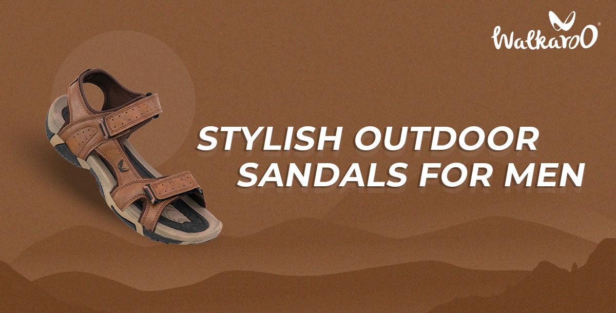 STYLISH OUTDOOR SANDALS FOR MEN - Walkaroo Footwear