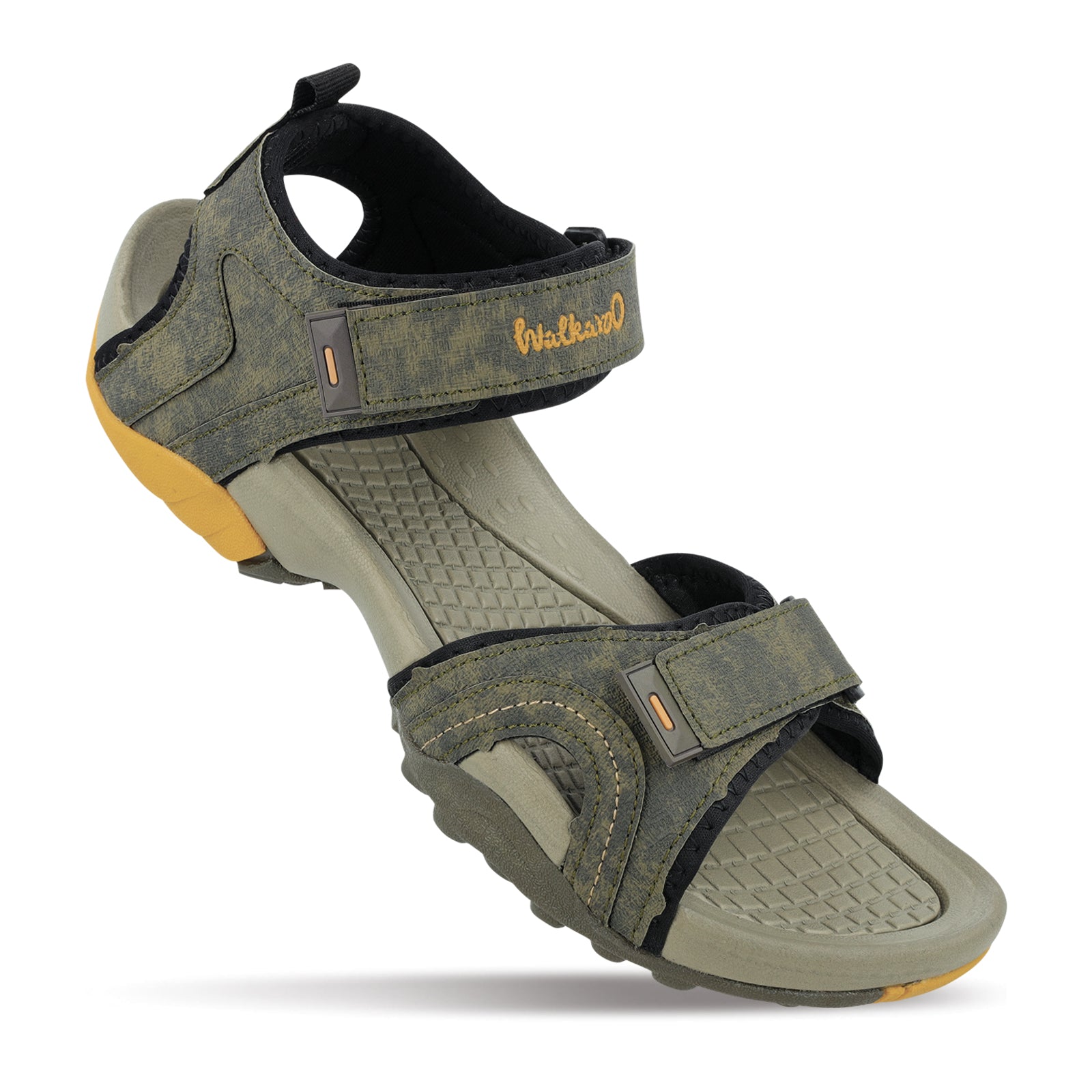 Walkaroo Men Sandals - WC4415 Olive Green