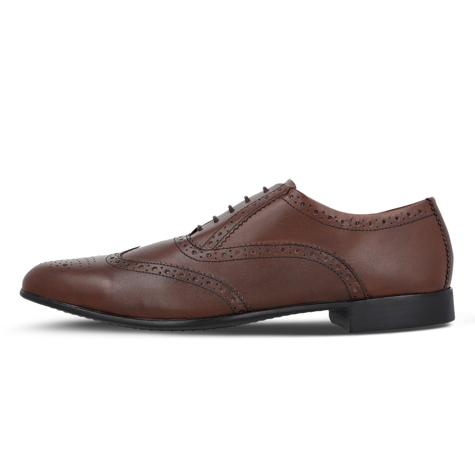 Buy Walkaroo Leather Men Formals Shoes WF6055 Brown Online at Best