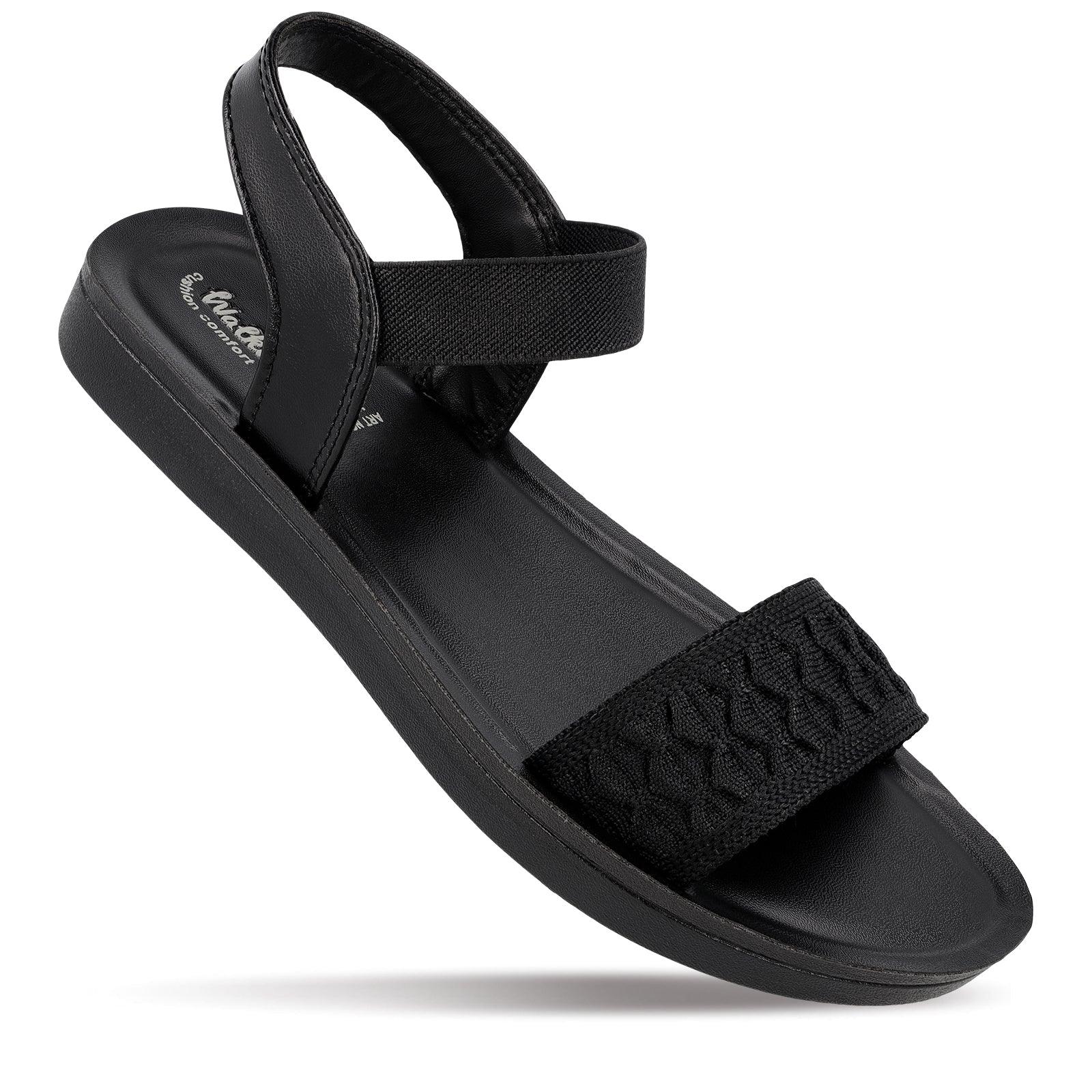Girl's School Wear Sandals WL7820 Black - Main Image
