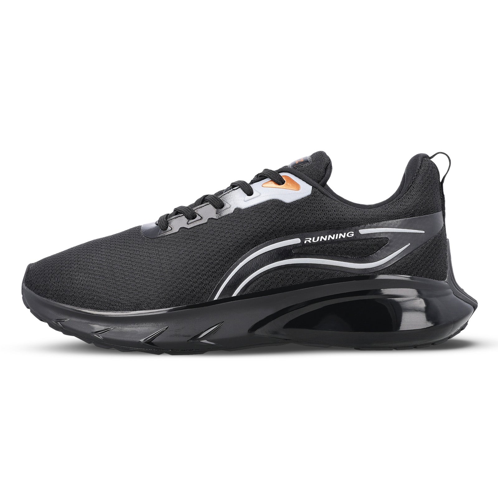 ZYLOK Men's Lace-up Sports Shoes - Black Gold