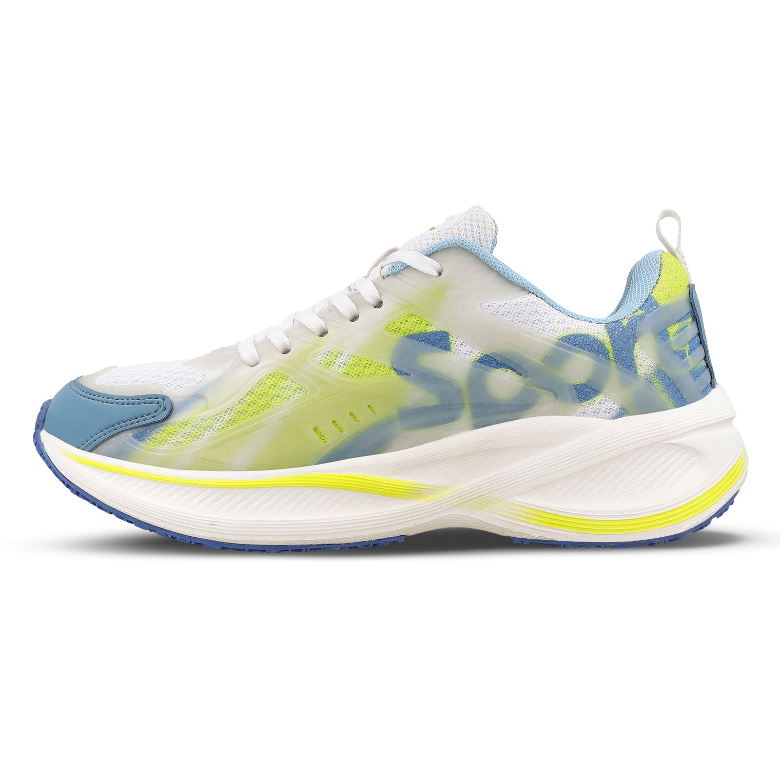 Men's Night Glow Sports Shoe WS9134 White Green