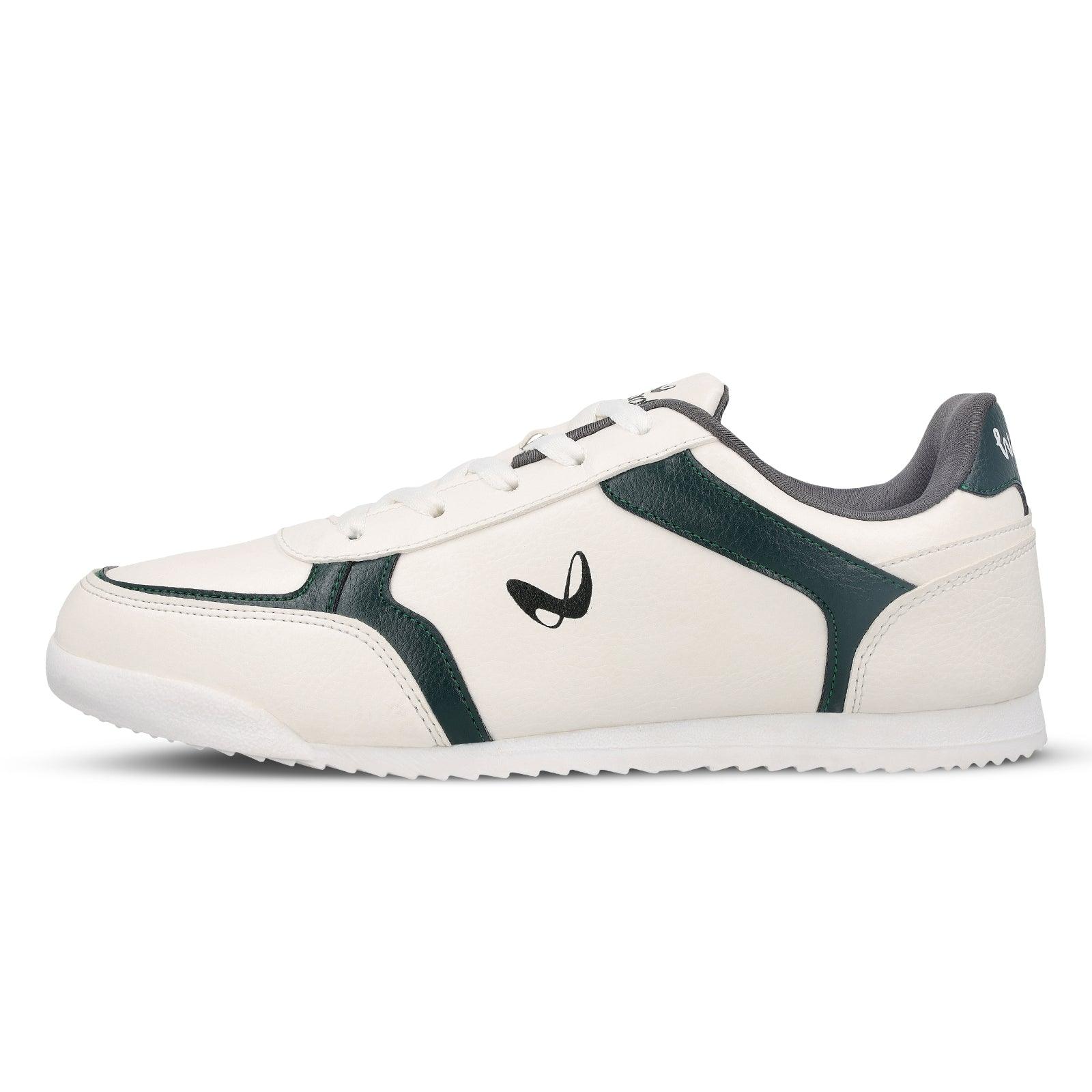 Buy Men's Low-Top Sneakers WY3459 White Green Online – Walkaroo