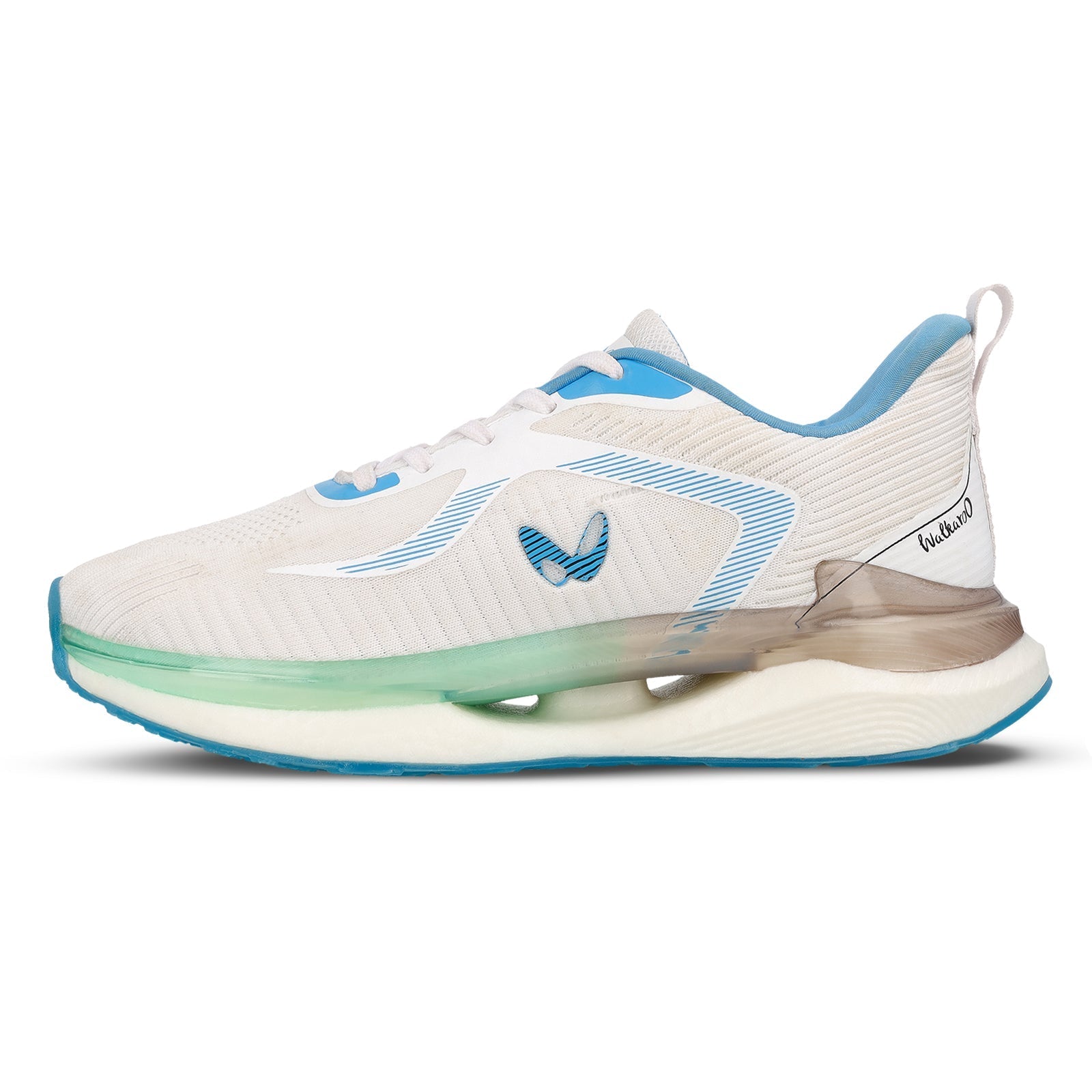 Men's Lace-up Sports Shoes - WS9122 White Turquoise
