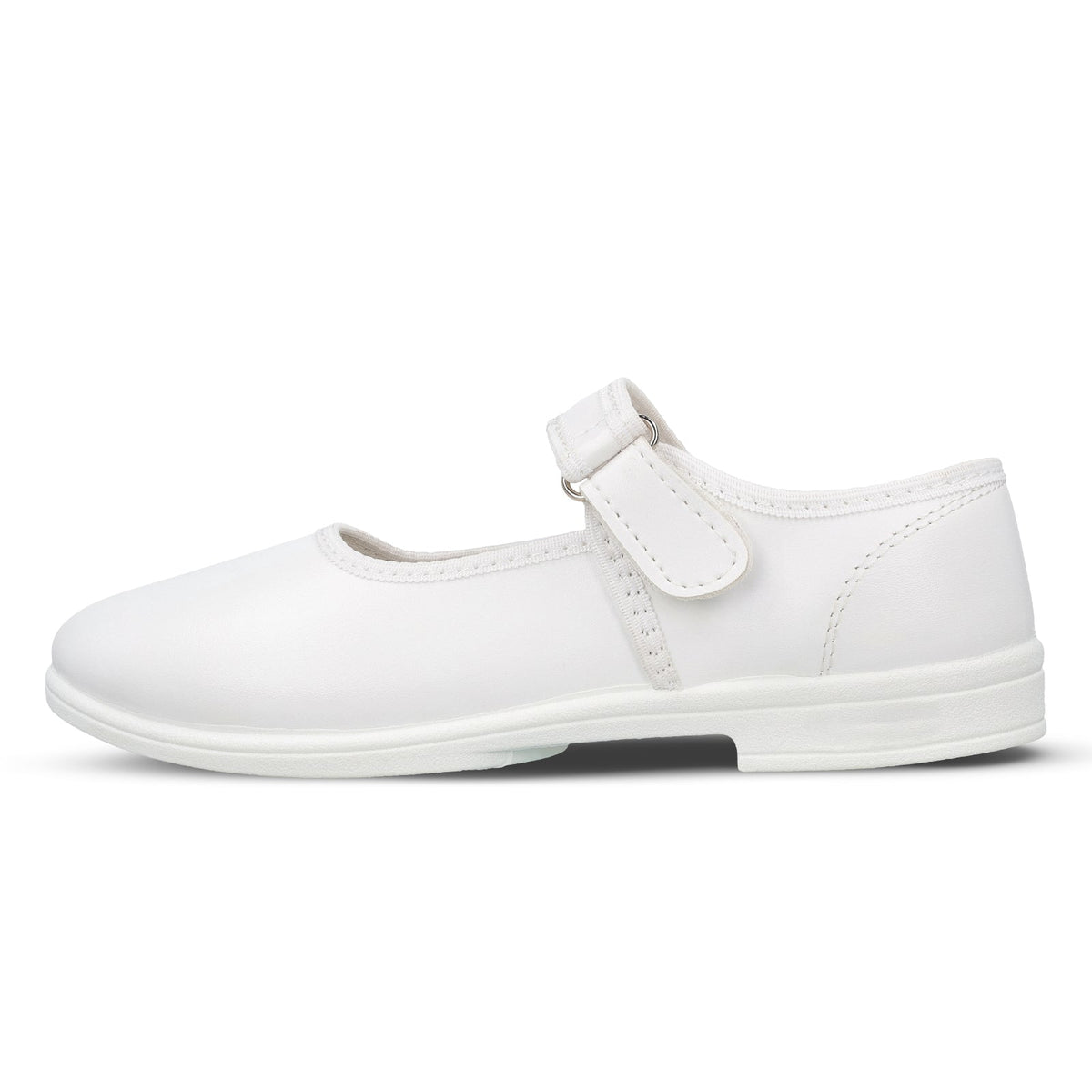 Girls School Shoes - WV592 White