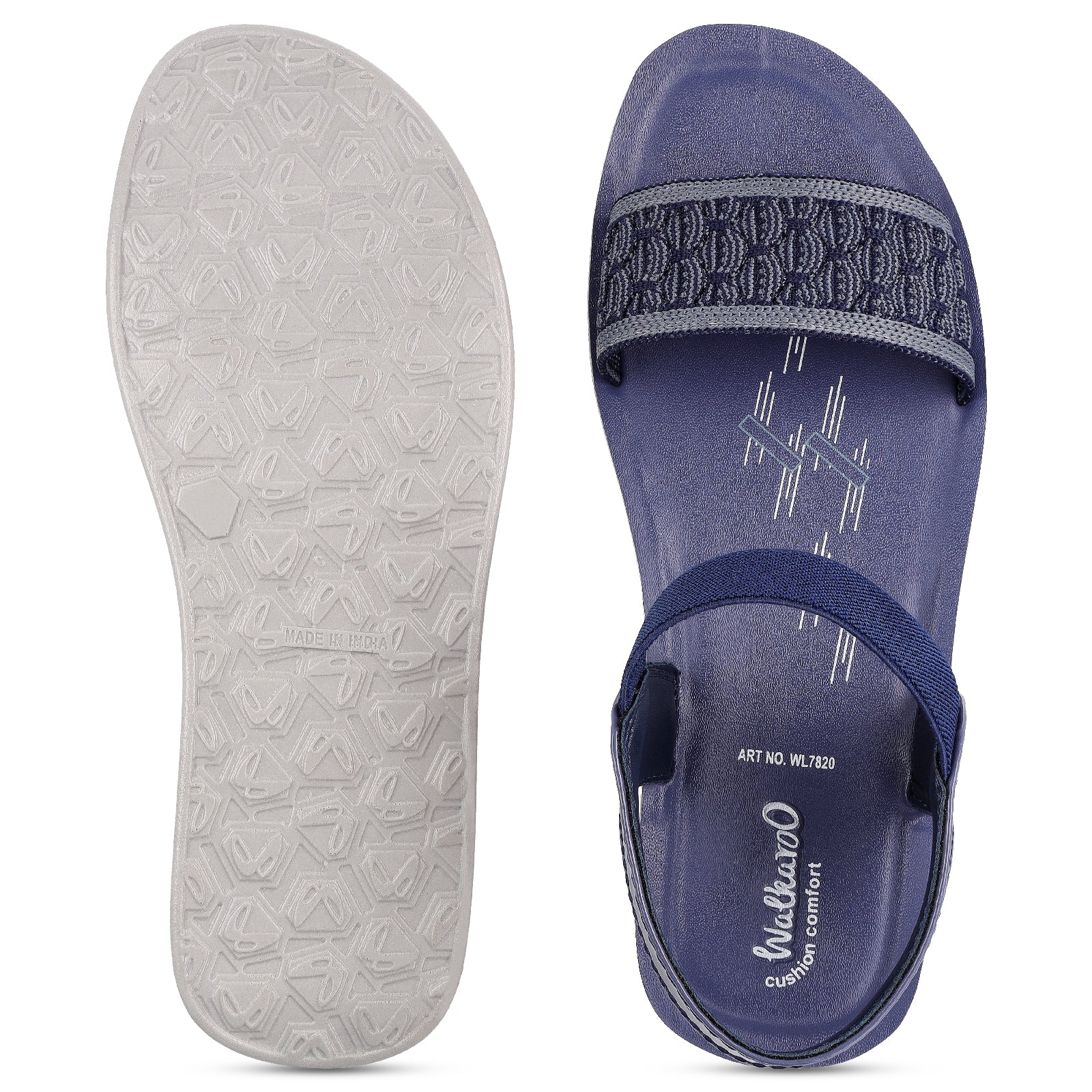 Walkaroo Womens Sandal - WL7820 M Blue