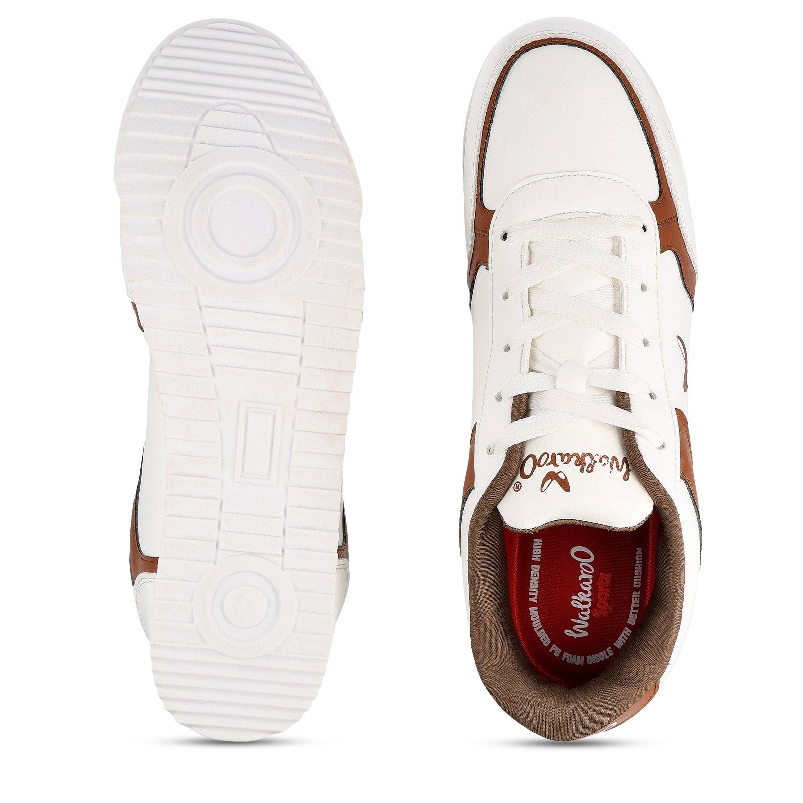 Men's Low-Top Sneakers - WY3459 White Brown