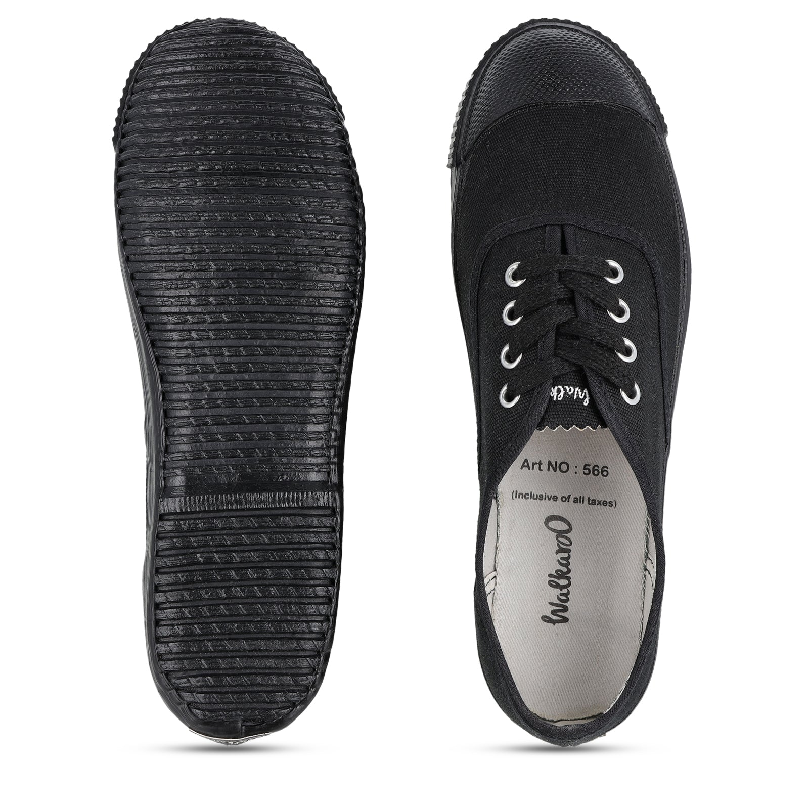 Boy's Black Lace-up School Shoe - 566