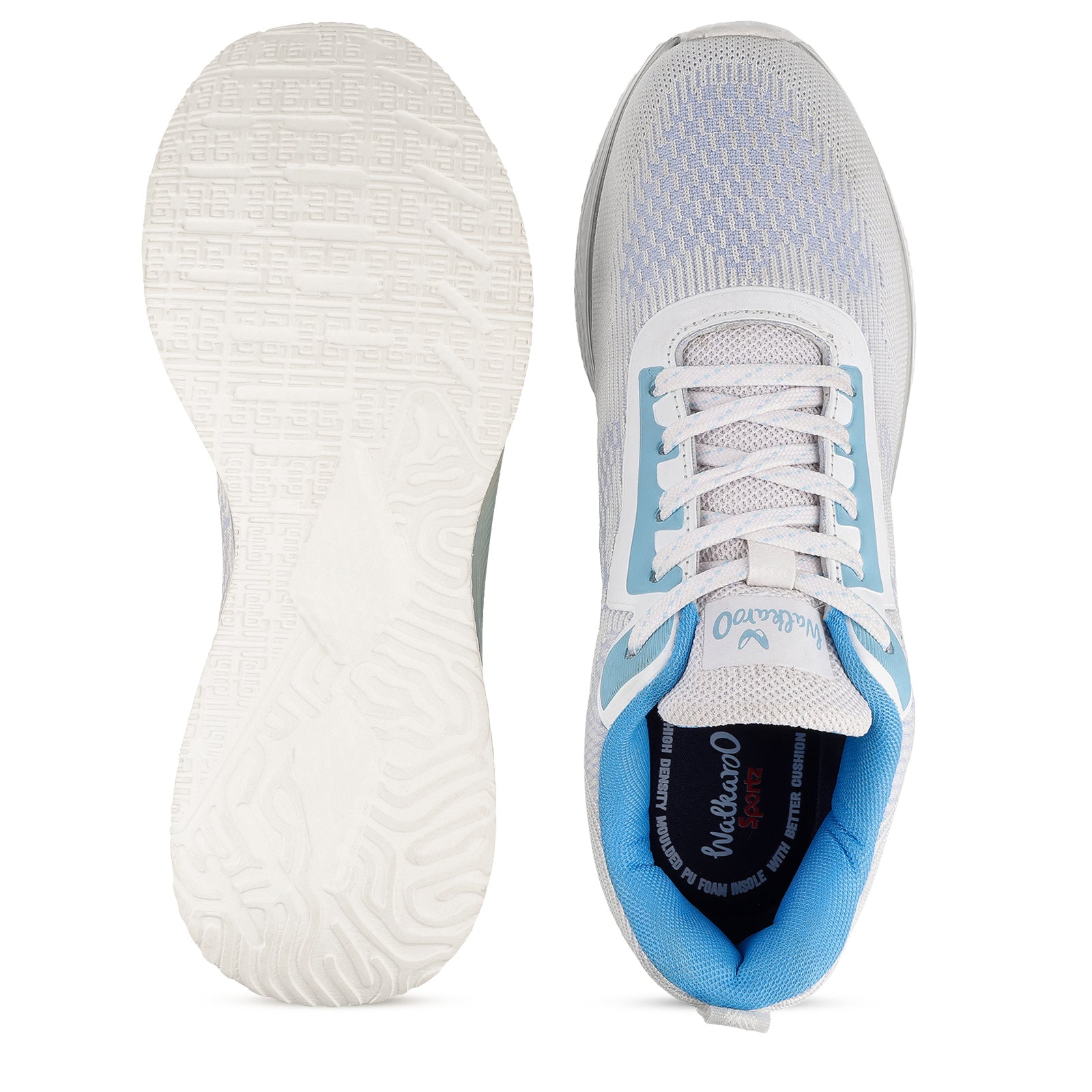 Men's Lace-up Sports Shoe - WS9127 White Blue