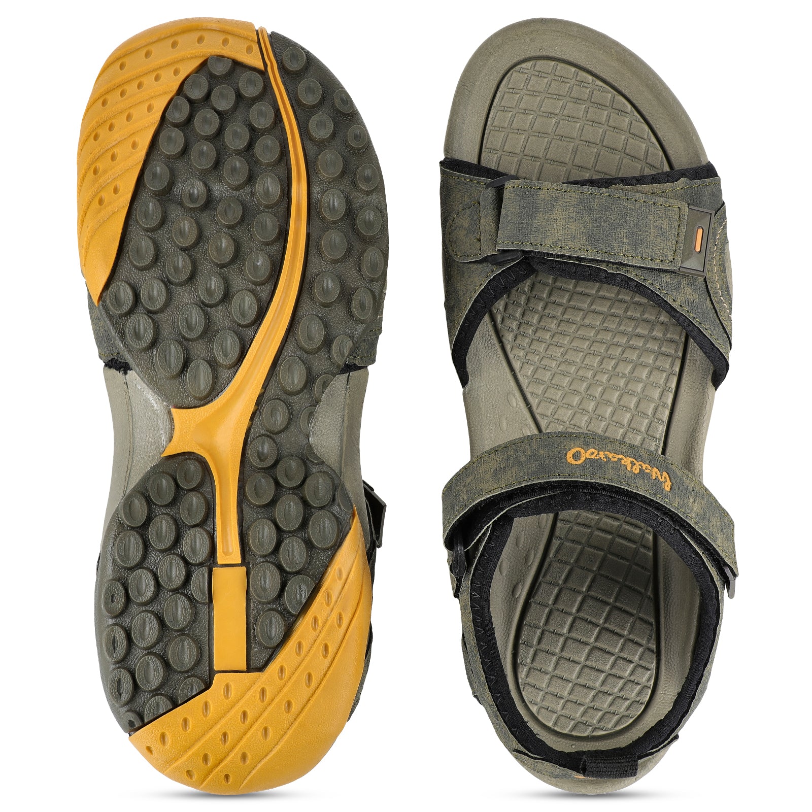 Walkaroo Men Sandals - WC4415 Olive Green