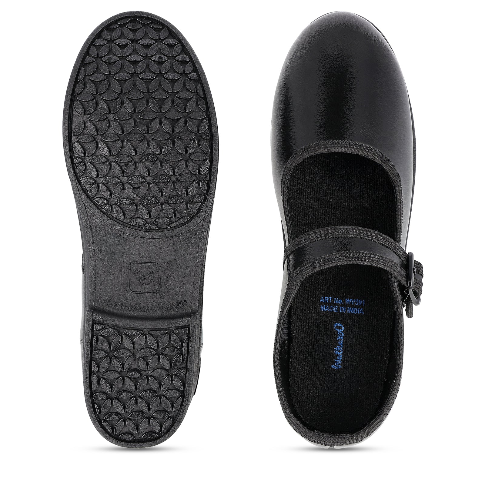 Girls School Shoe - WV591 Black