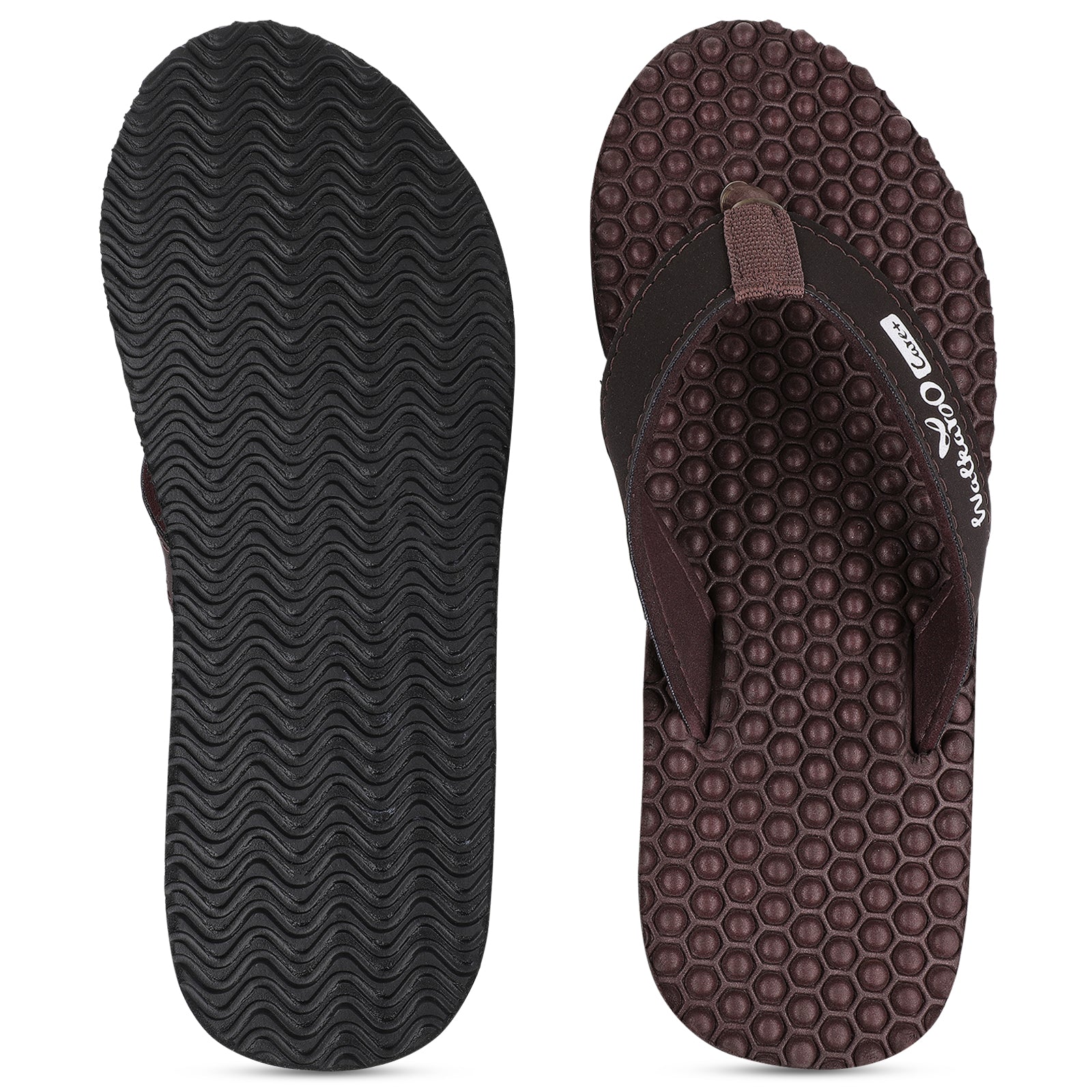 Women's Textured Care Plus Flip-Flop - WH3950 Brown