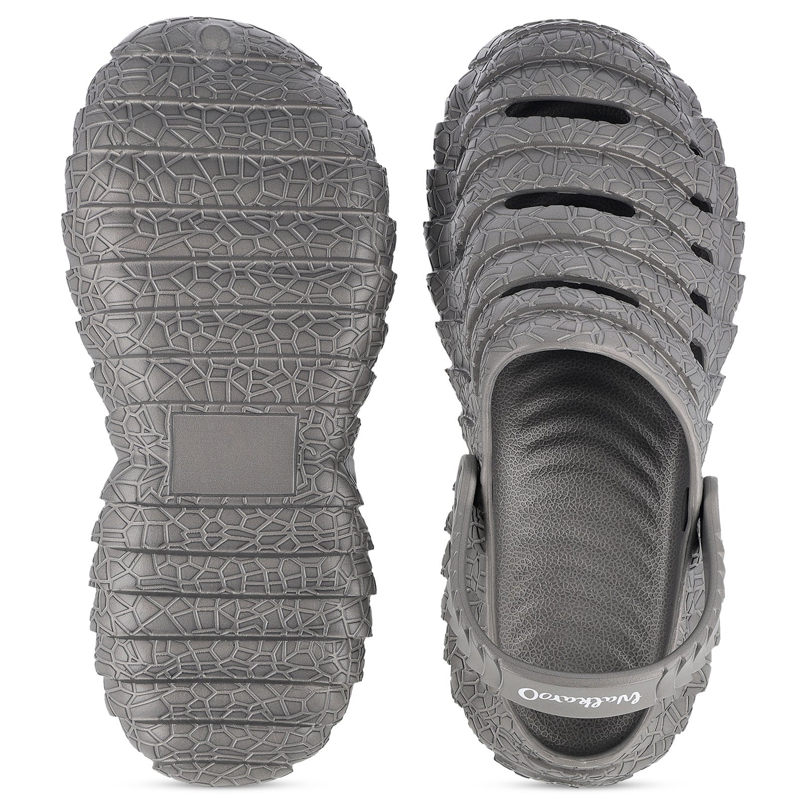 Walkaroo Men's Clogs  - WC8761 Dark Grey