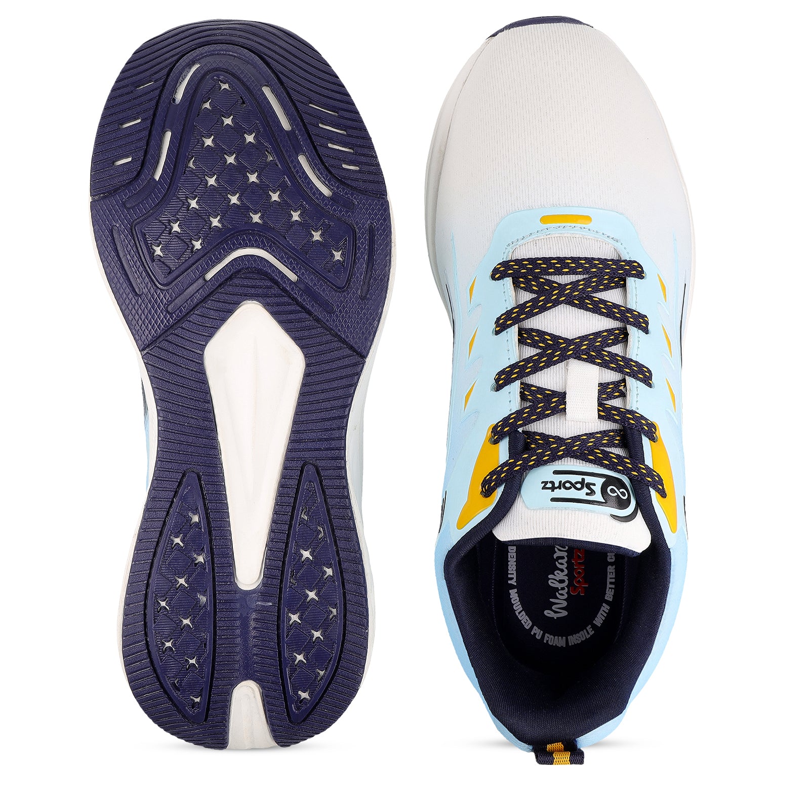 TYGA Men's Lace-up Sports Shoe - White Sky