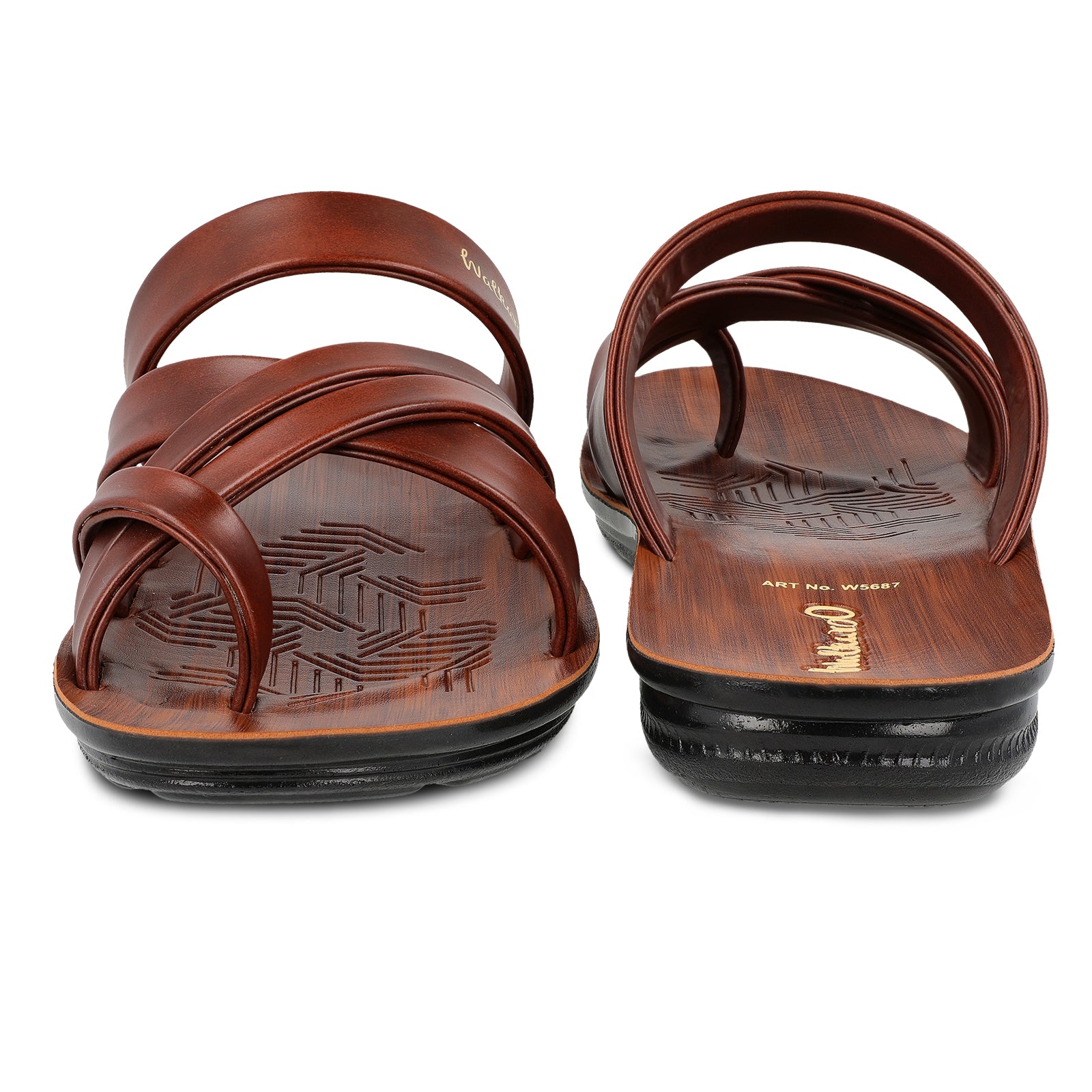 Men's Daily Wear Sandals - W5687 Dark Brown