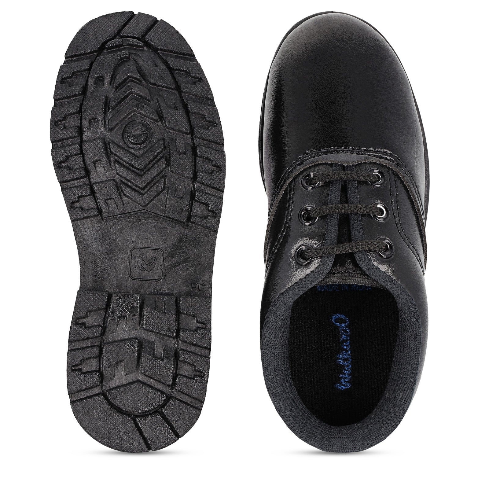 Kids School Shoes - WV522 Black
