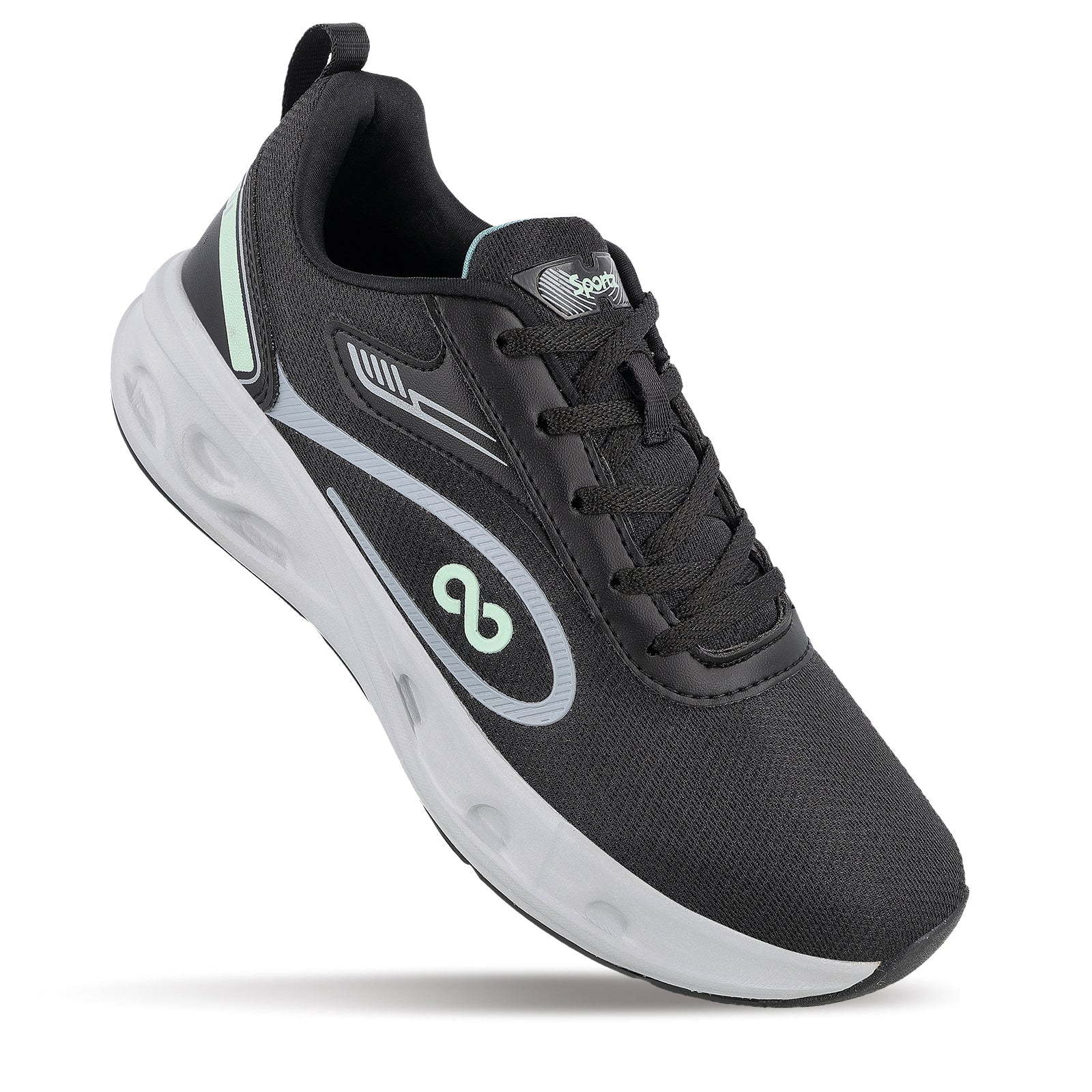 Men's Lace-up Sports Shoe - WS9613 Black