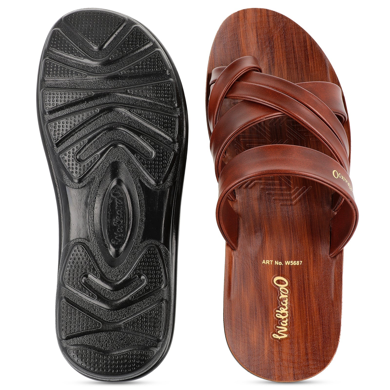 Men's Daily Wear Sandals - W5687 Dark Brown