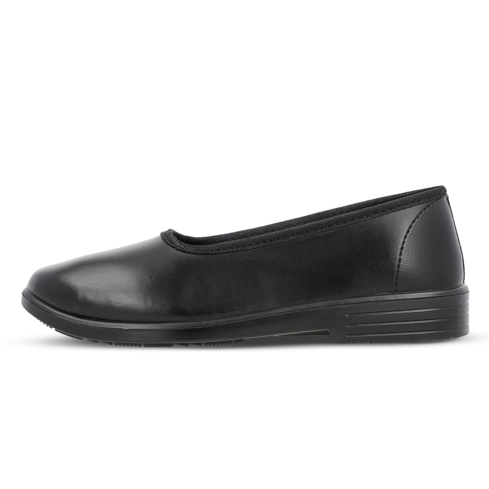Girls Slip-On school Shoe WV551 Black