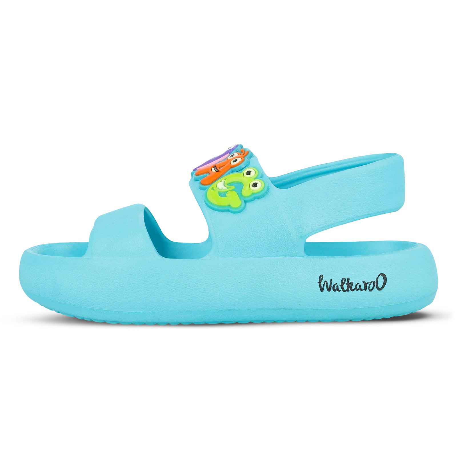 Walkaroo Kids Solid Clog Sandals - WK374 Sky Blue
