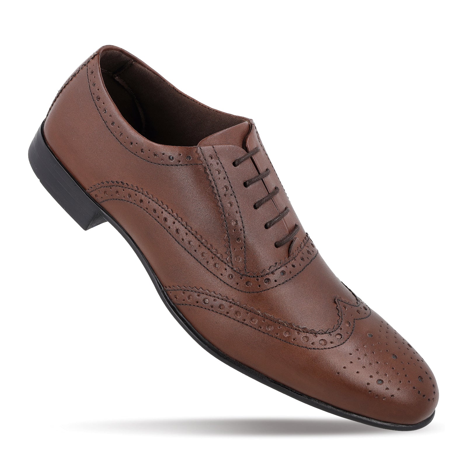 Walkaroo Leather Men formals Shoes - WF6055 Brown