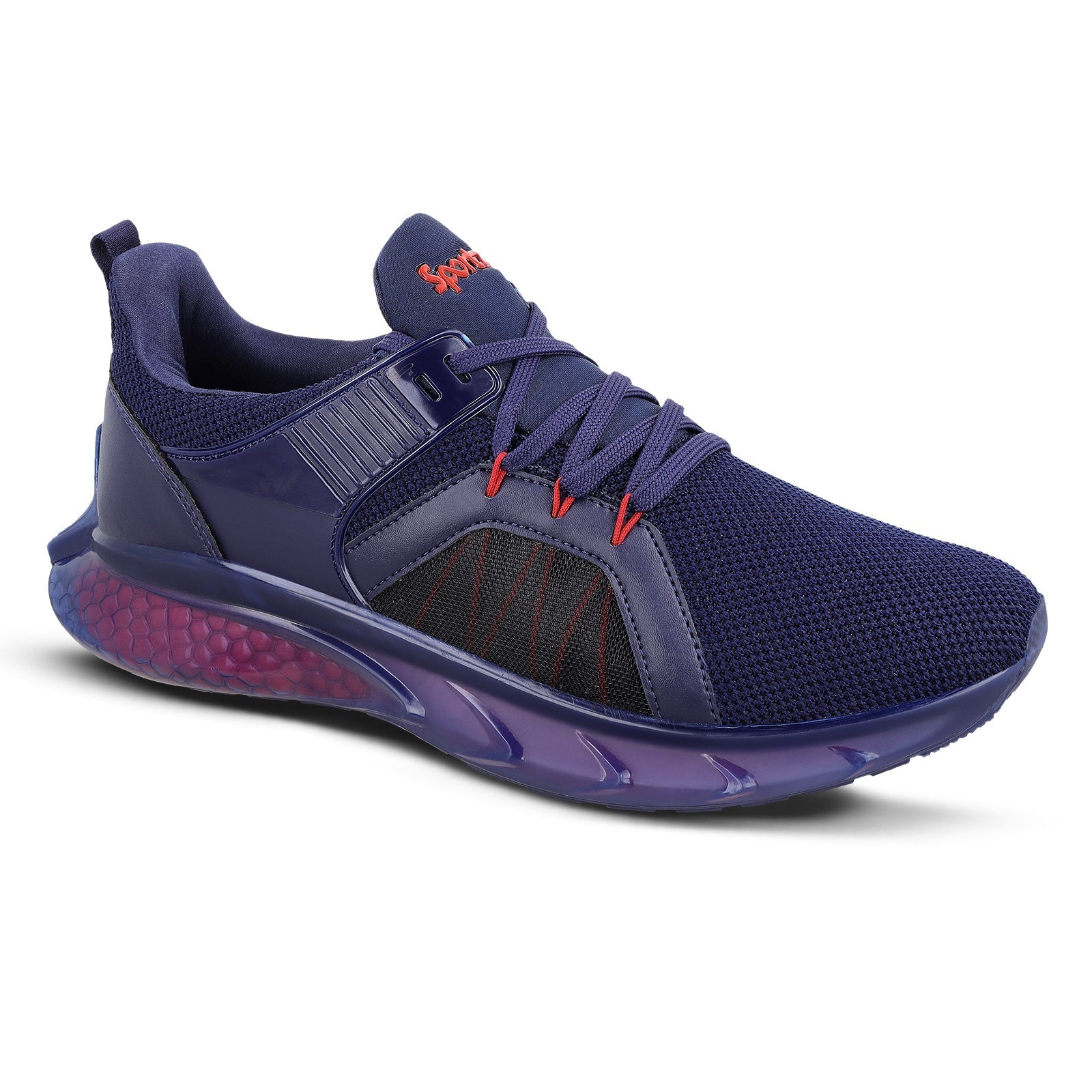 Men's Lace-up Sports Shoes - WS9138 Navy Blue