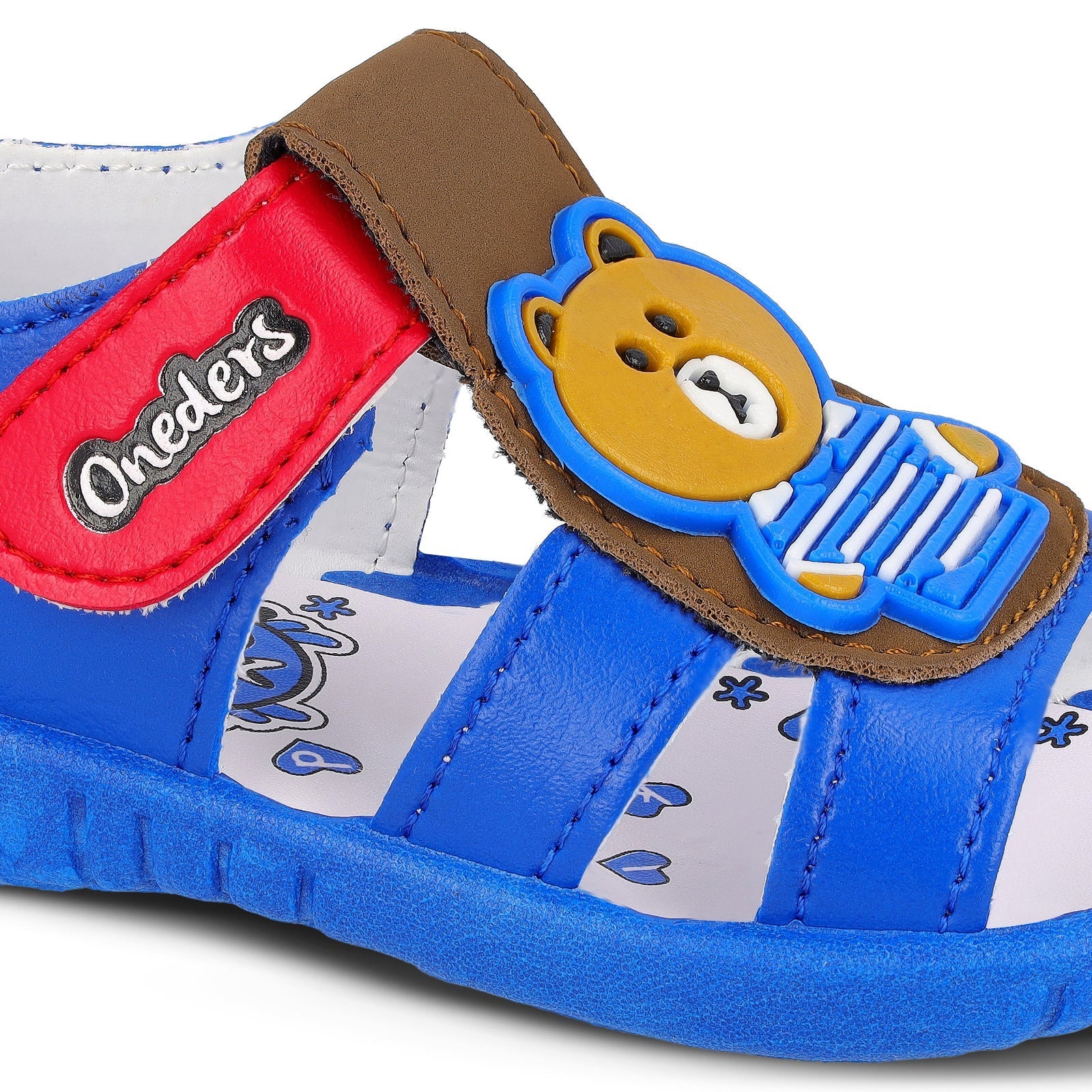 Walkaroo Kids Cartoonic Fisherman Sandals - WK336 Navy Blue