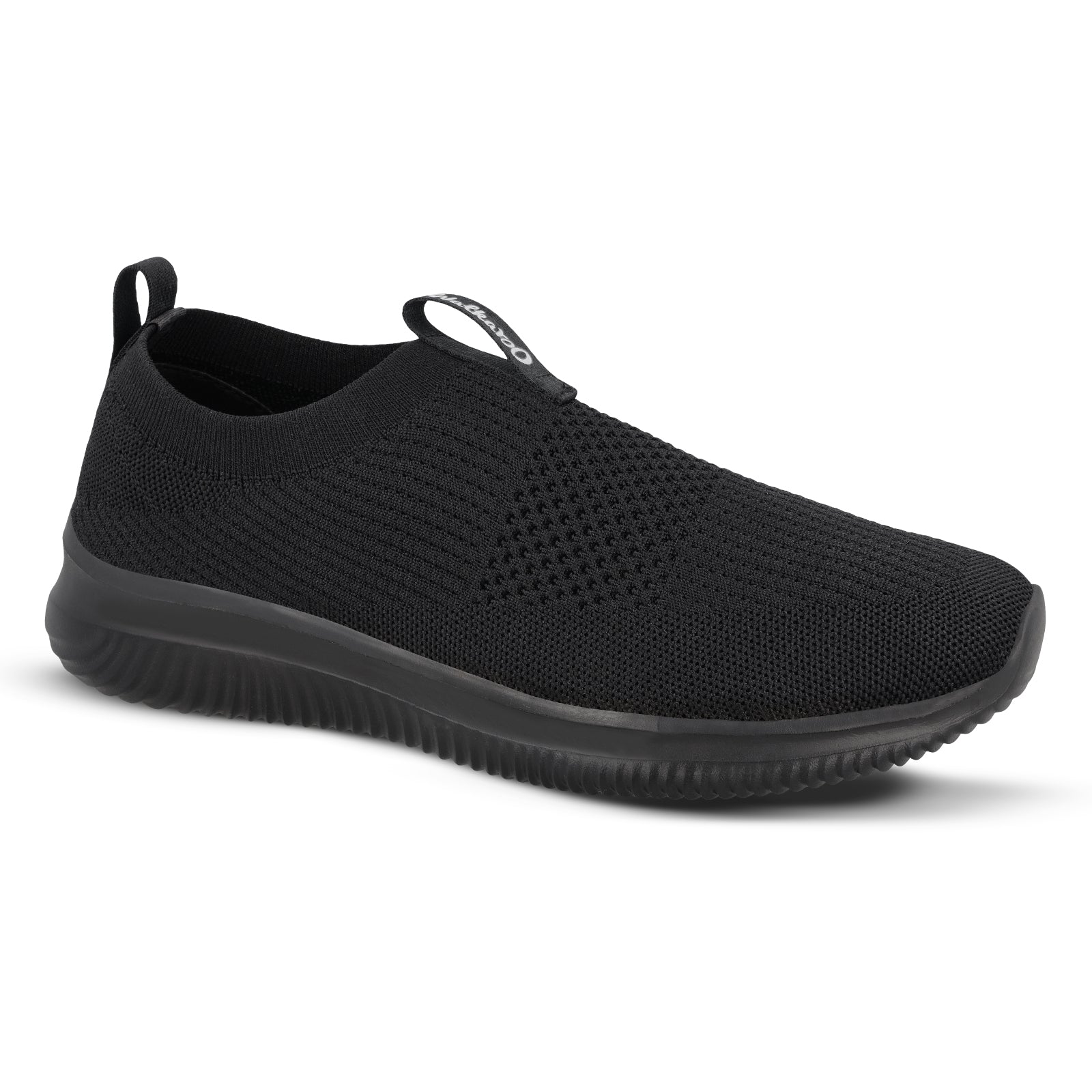 Men`s Slip-on Walking Shoes - WS9551 Black Black