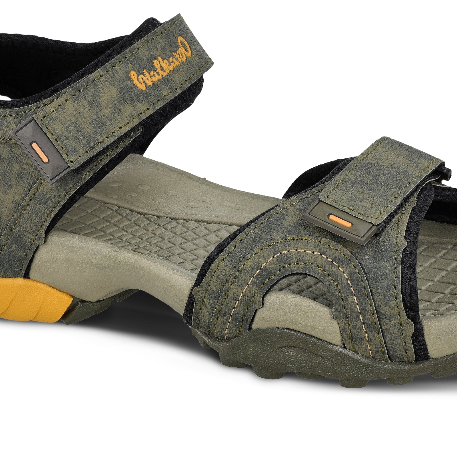 Walkaroo Men Sandals - WC4415 Olive Green