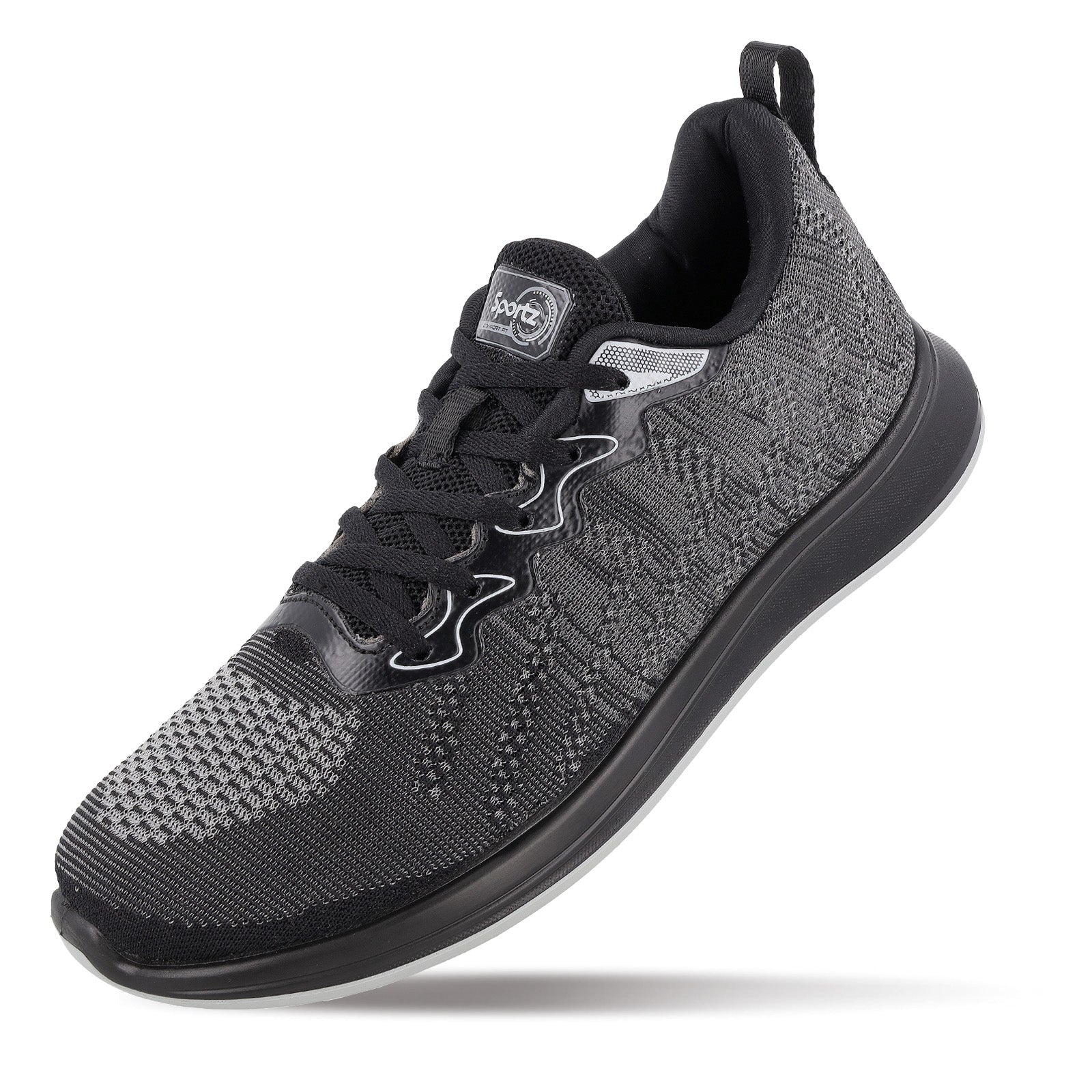 Men's Daily Wear Non Marking Sports Shoes - WS6092 Black