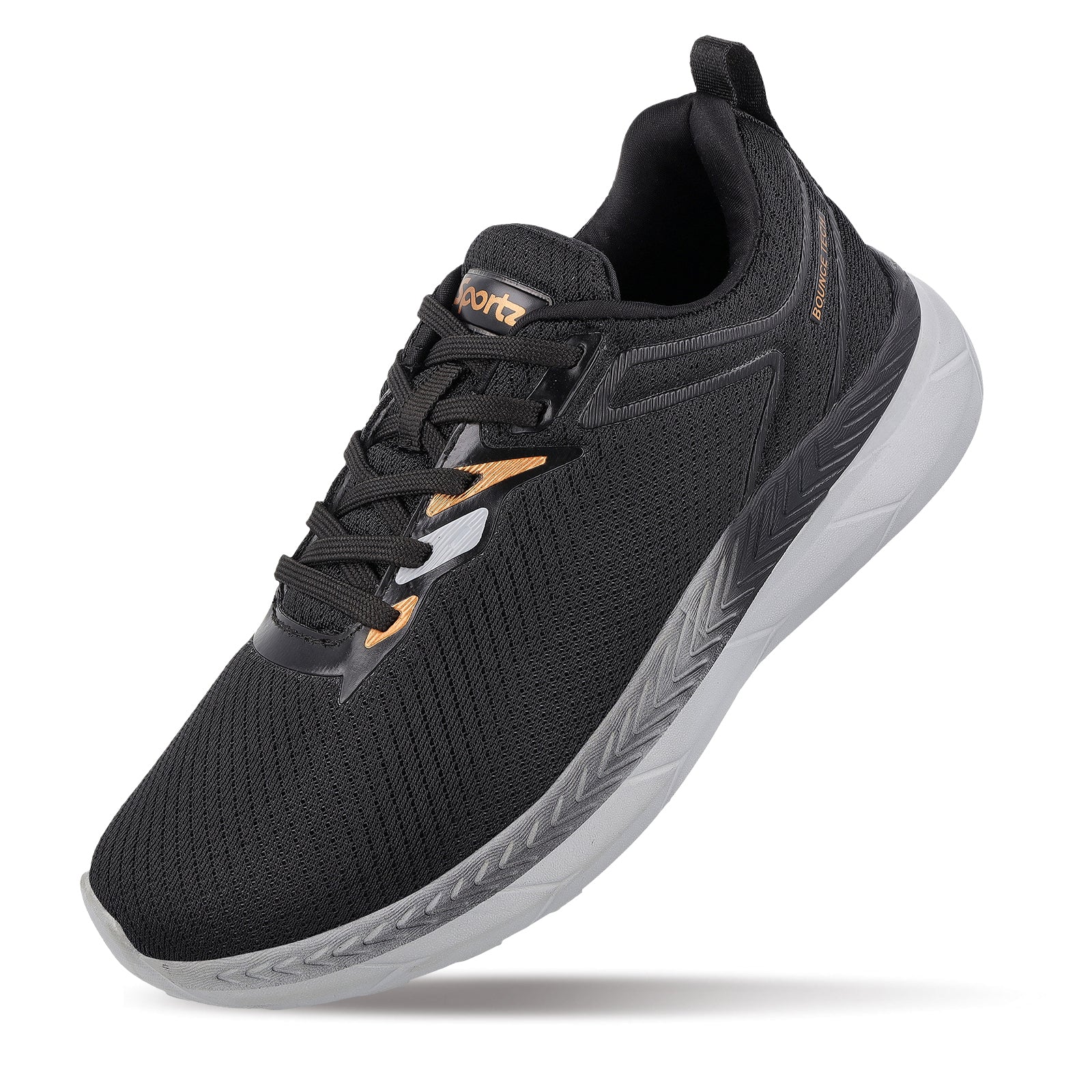 Men's Lace-up Walking Shoe - WS9607 Black