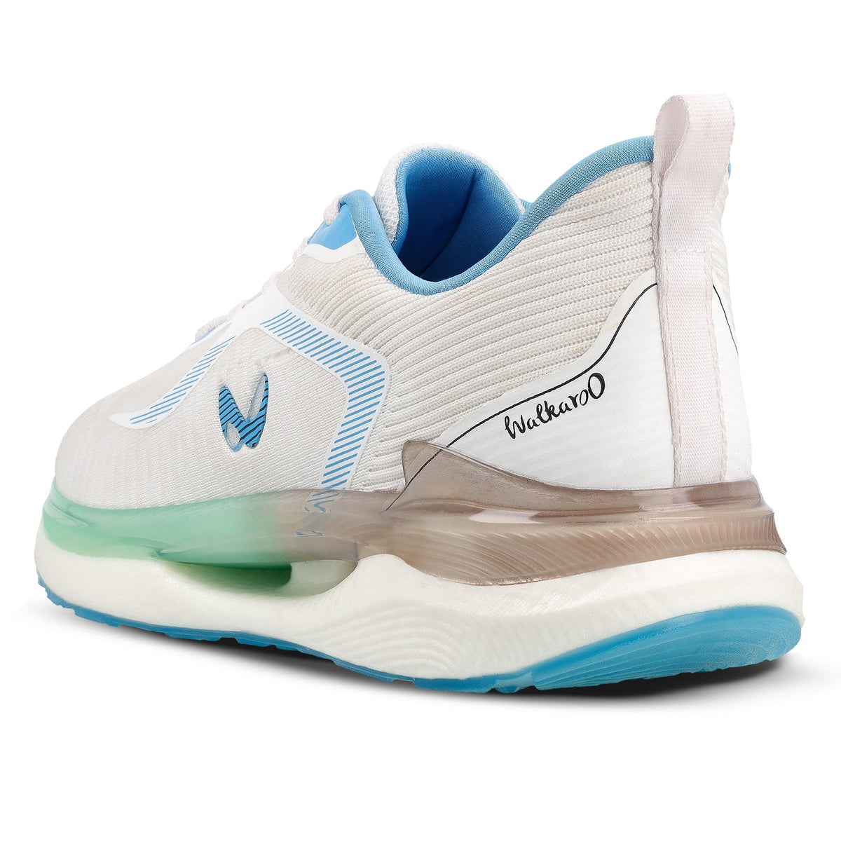 Men's Lace-up Sports Shoes - WS9122 White Turquoise