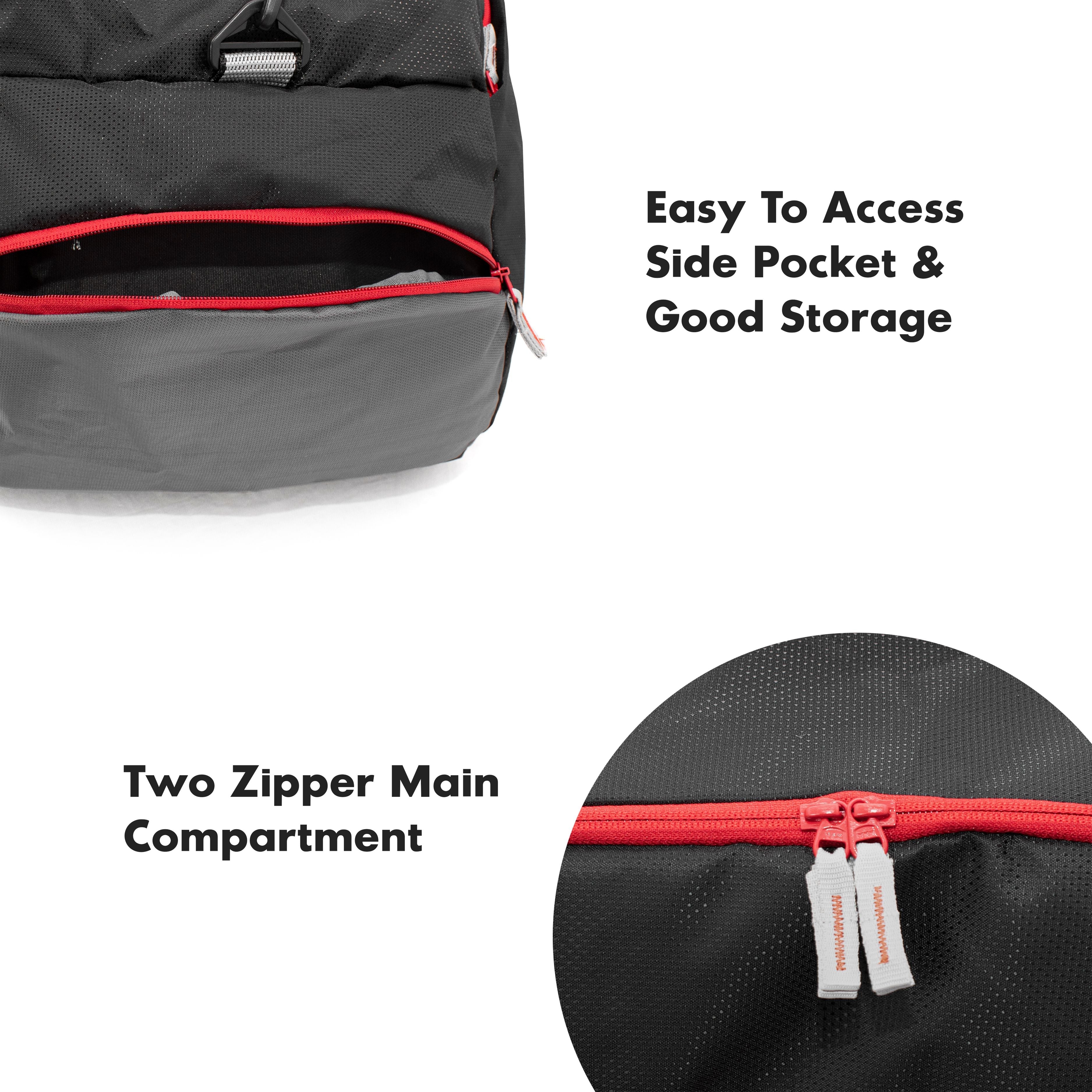 Strabo Columbia Travel Duffel Bag - Colour Black Water Resistant - Strabo