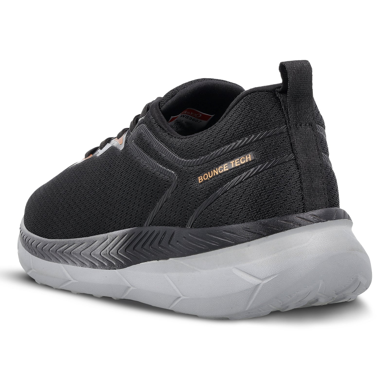 Men's Lace-up Walking Shoe - WS9607 Black