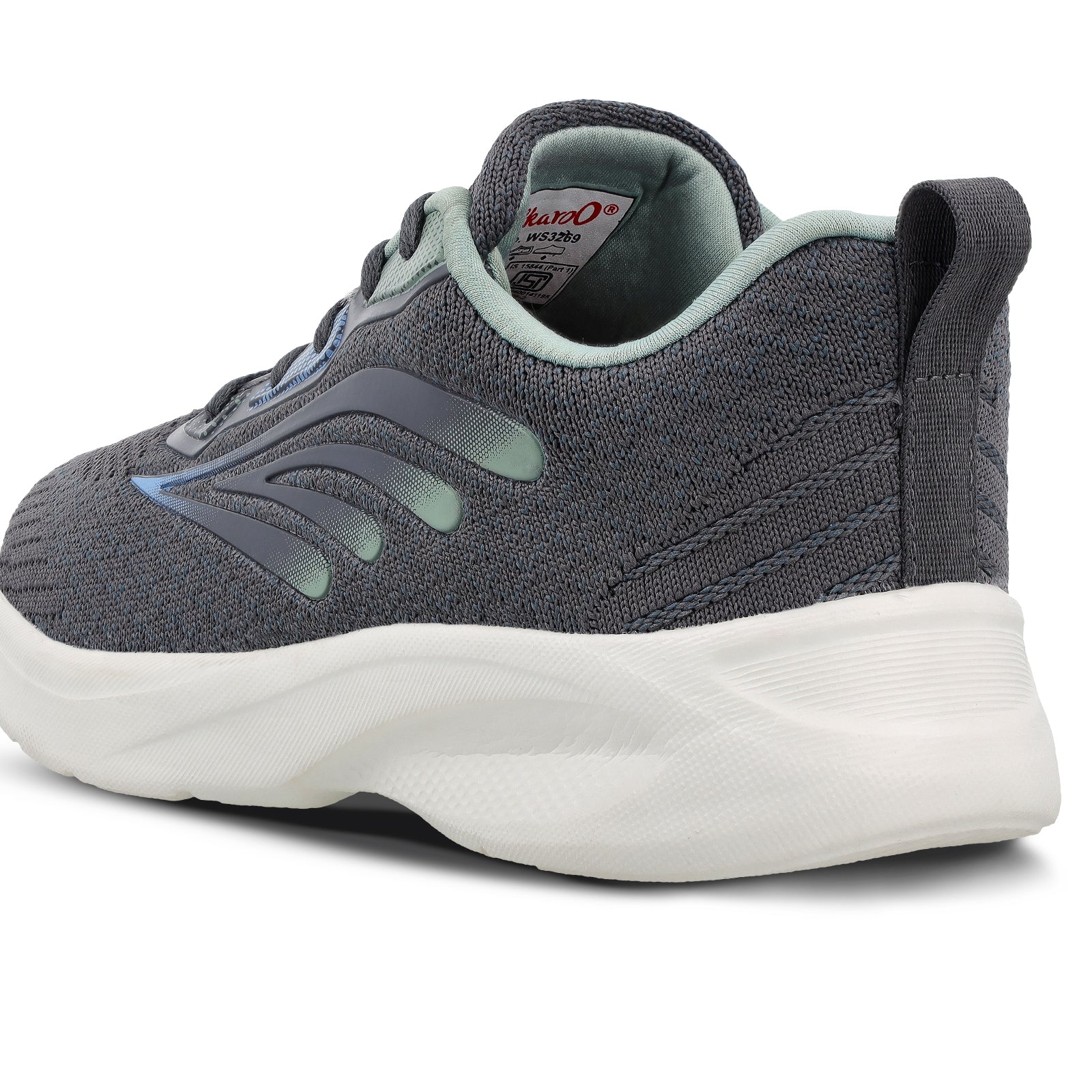 Women's Lace-up Sports Shoe - WS3269 Jade Green