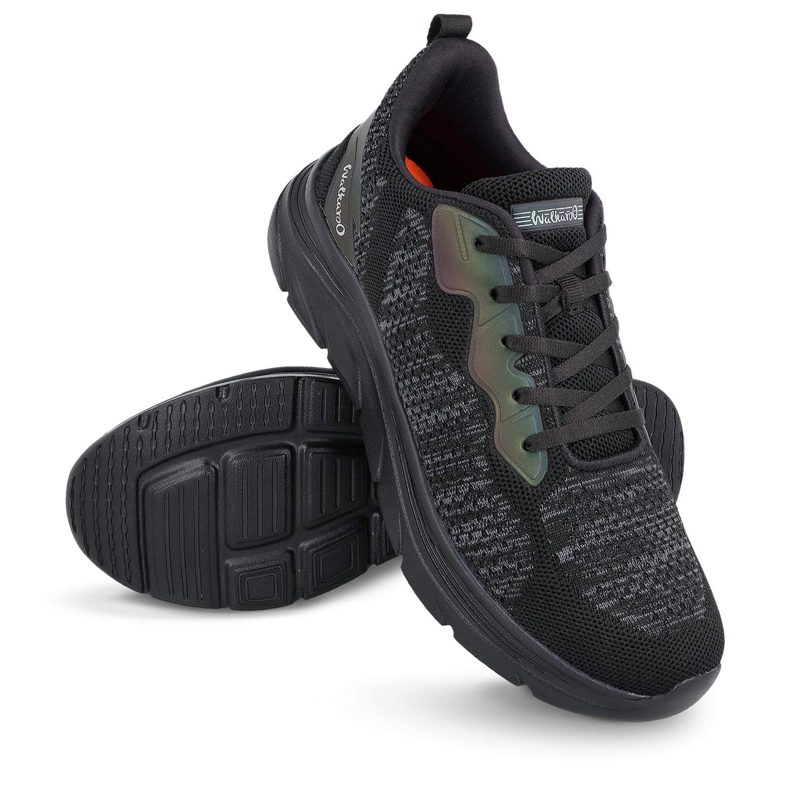 Men's Lace-up Walking Shoe - WS9566 Black Black