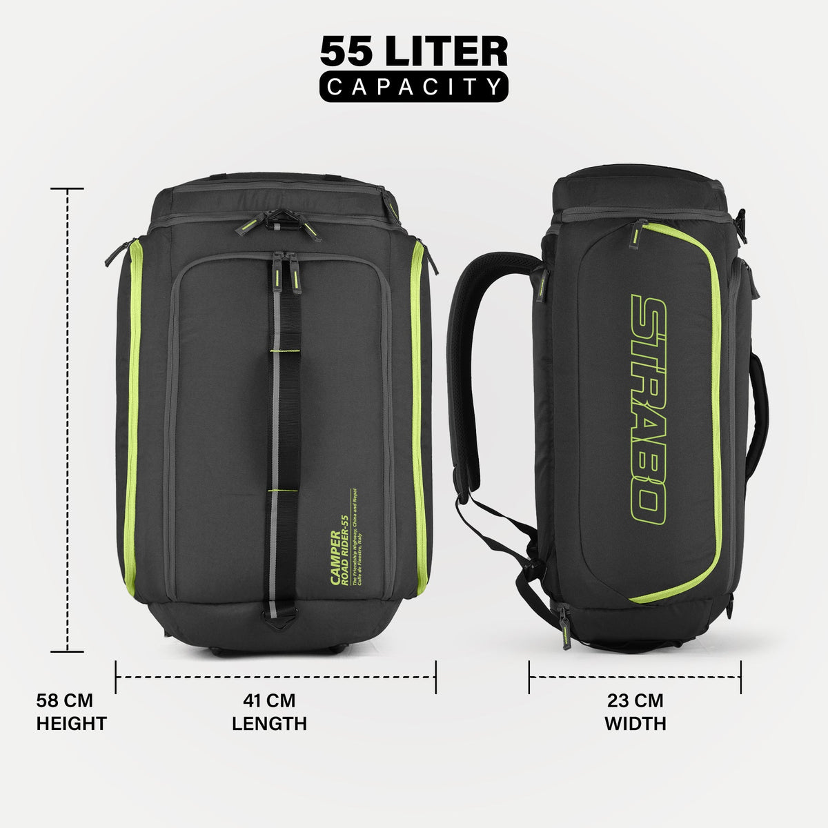 Camper 2-in-1 Duffel + Backpack - Black