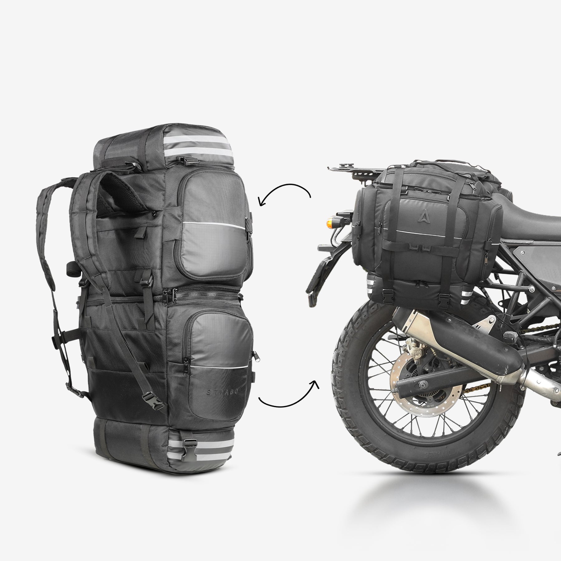 Daytona V2 (Convertible) Bike Saddle Bag/Trekking Bag – Walkaroo