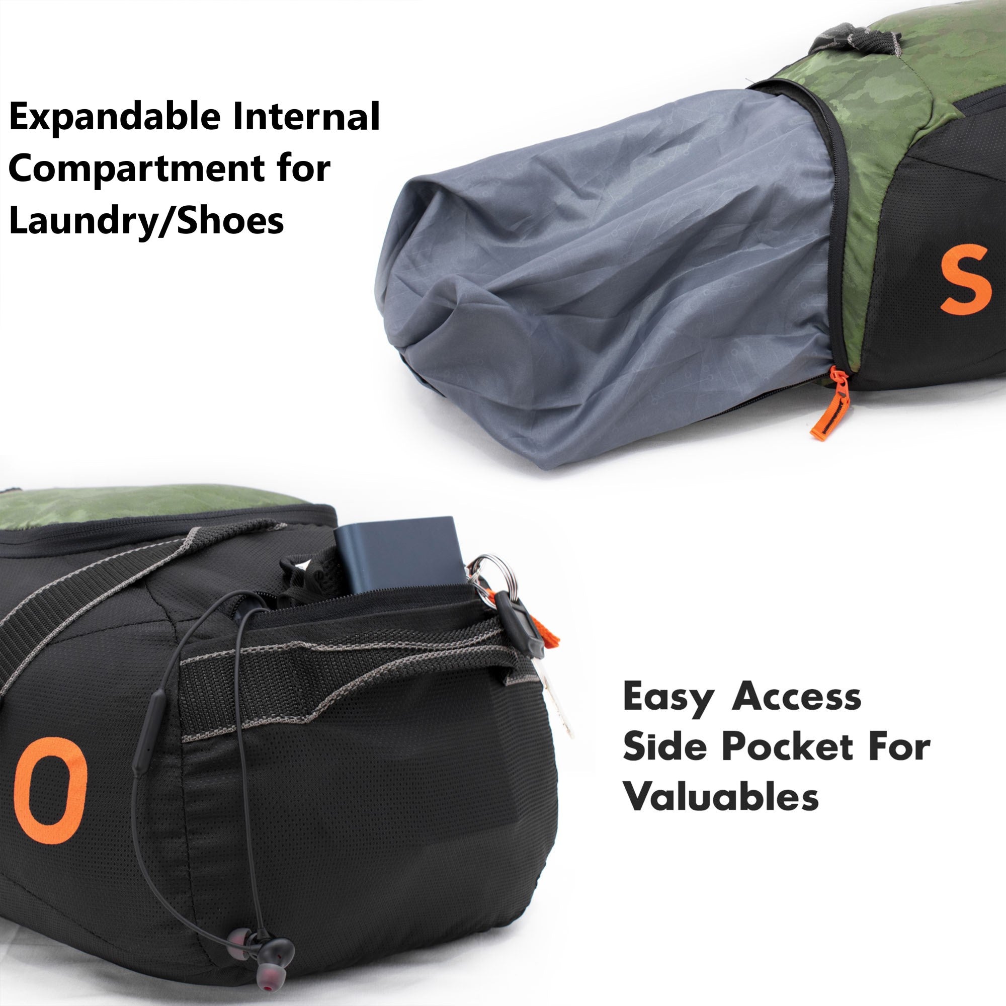 Weekend Sports Duffel - Black Green