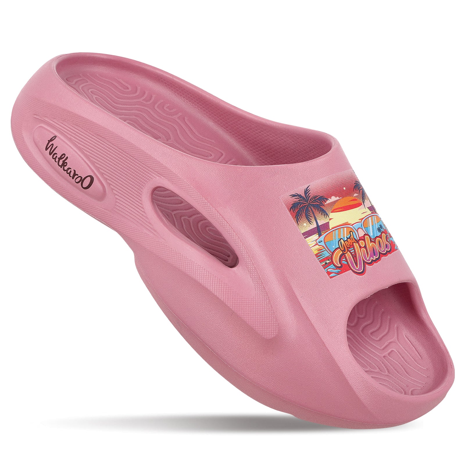 Women's Flip Flop Sliders  - WC8930 Dull Pink