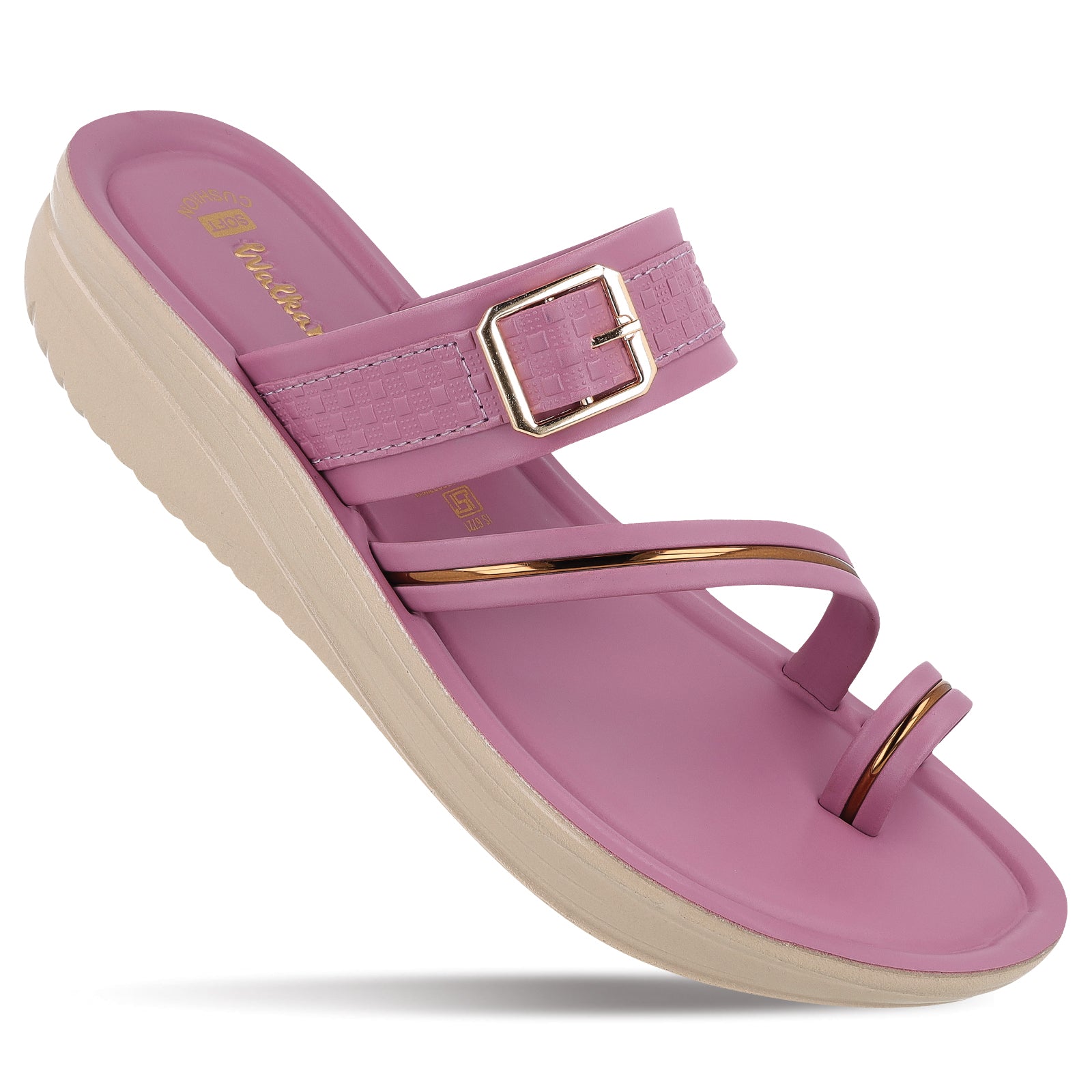 Women's Wedge Heel Sandals - WLR72032 Mauve