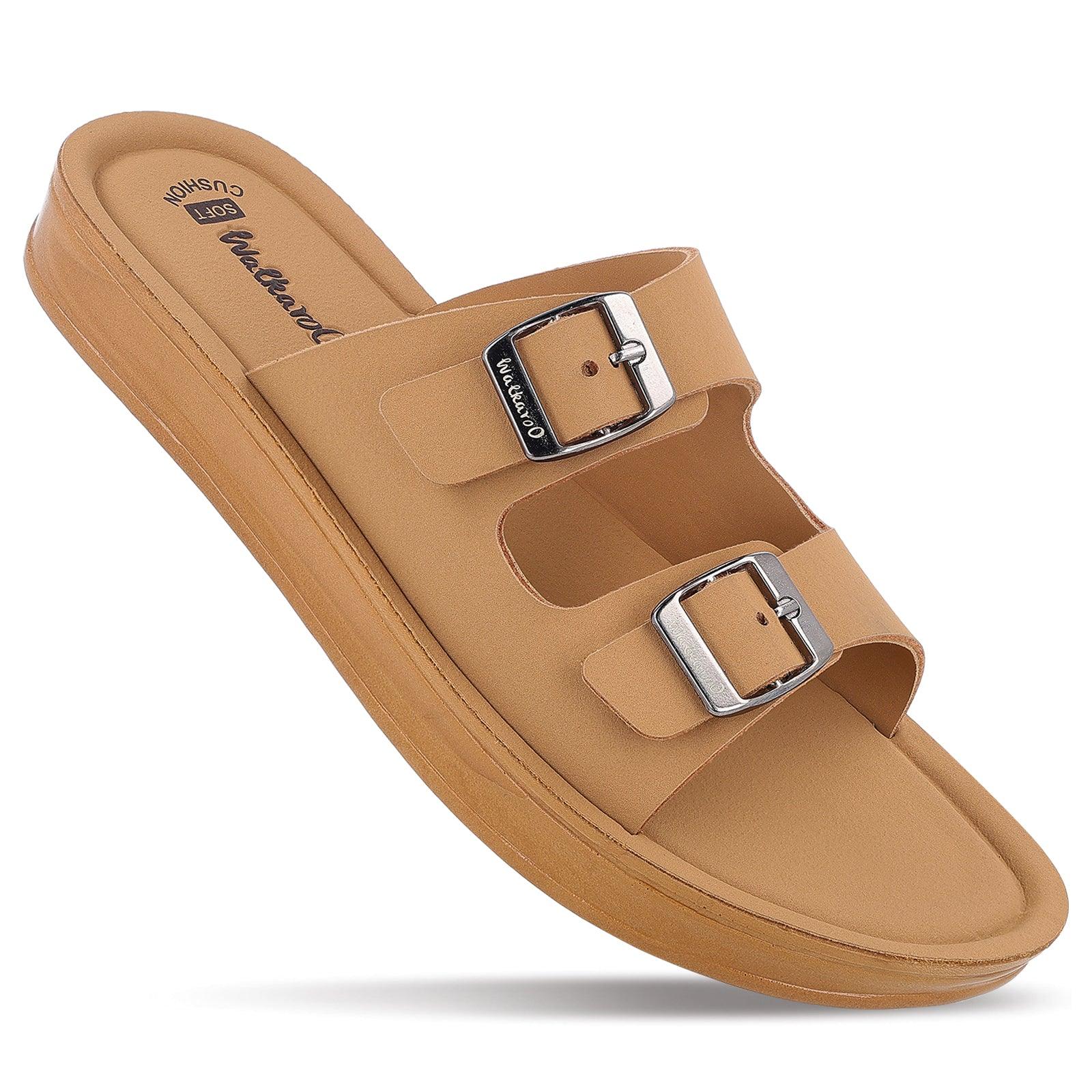 Buy Women's Daily Wear Sandals WL7554 Beige Online at Best Price