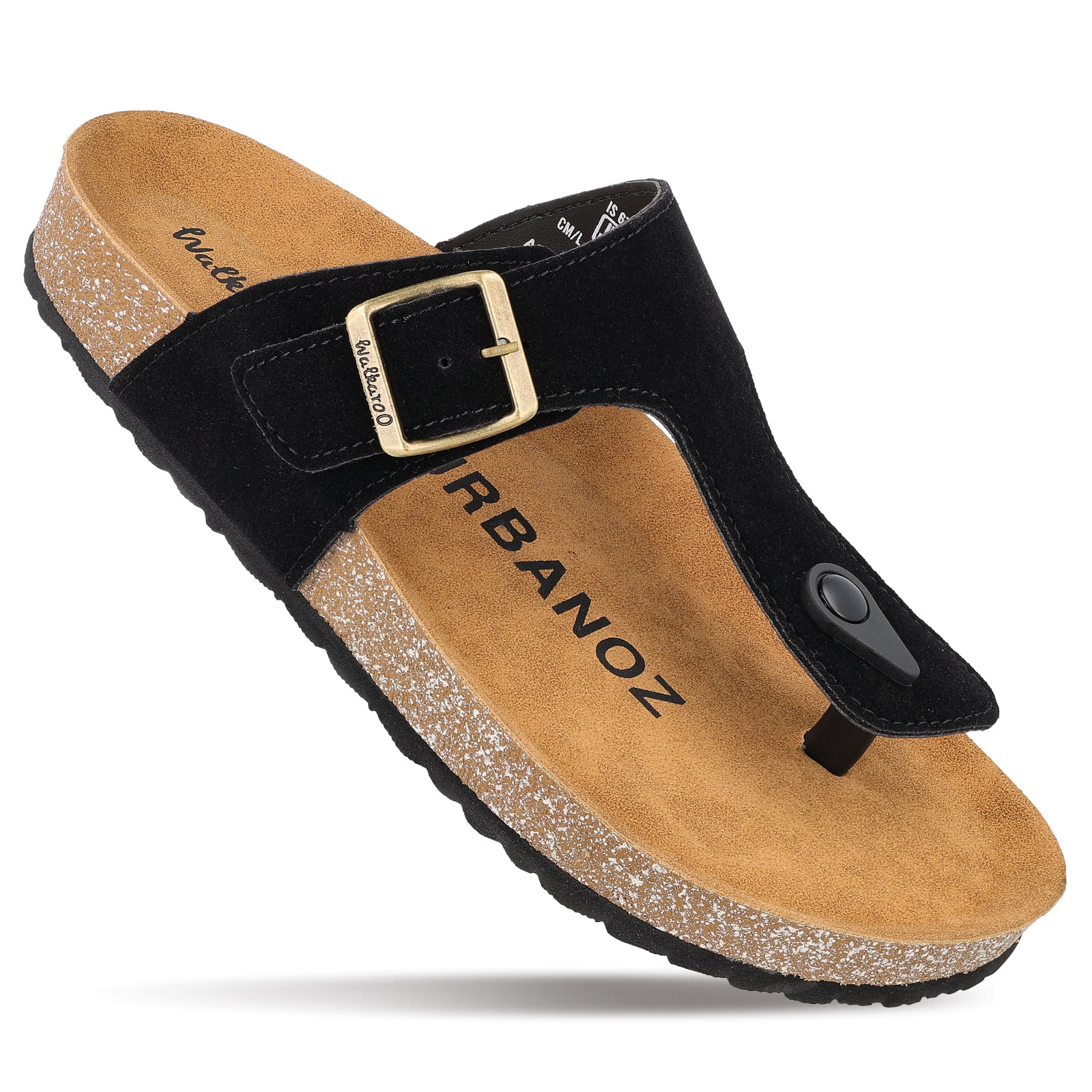 URBANOZ Men's Comfort Sandals - WGE53242 Black