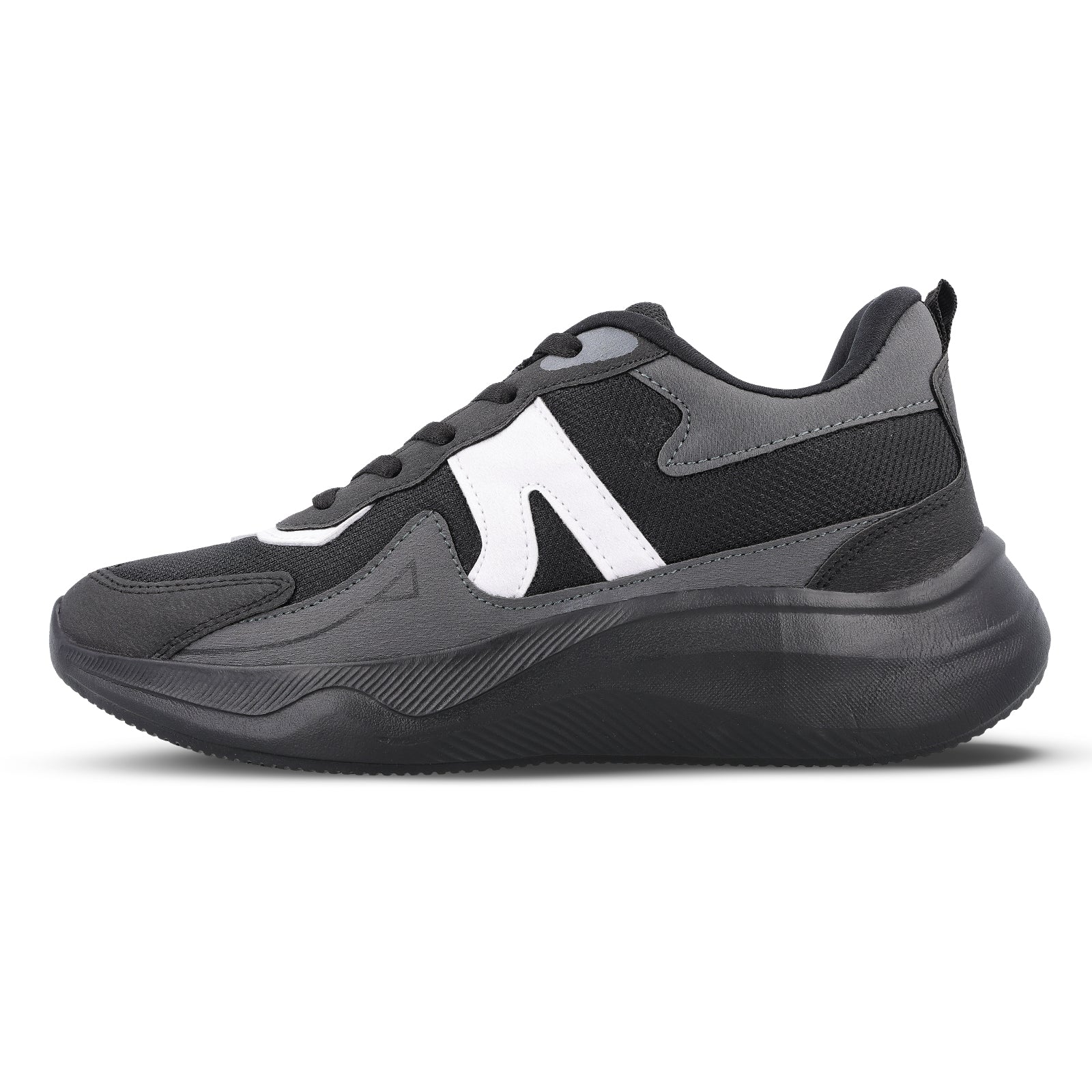 Men's Lace-up Sports Shoes - WS3122 Black Grey