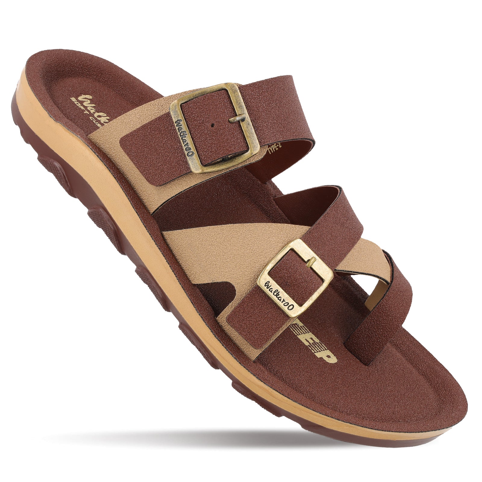 Buy Men's Daily Wear Comfort Sandals WGP53113 Brown Online