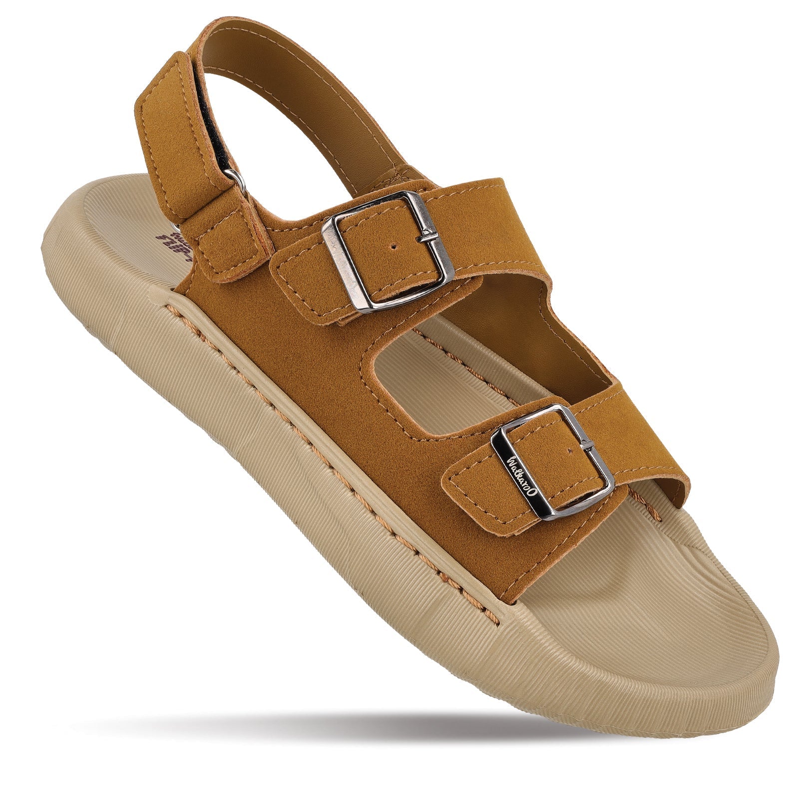 Walkaroo WE8822 Men’s Daily Wear Sandals Khaki Tan